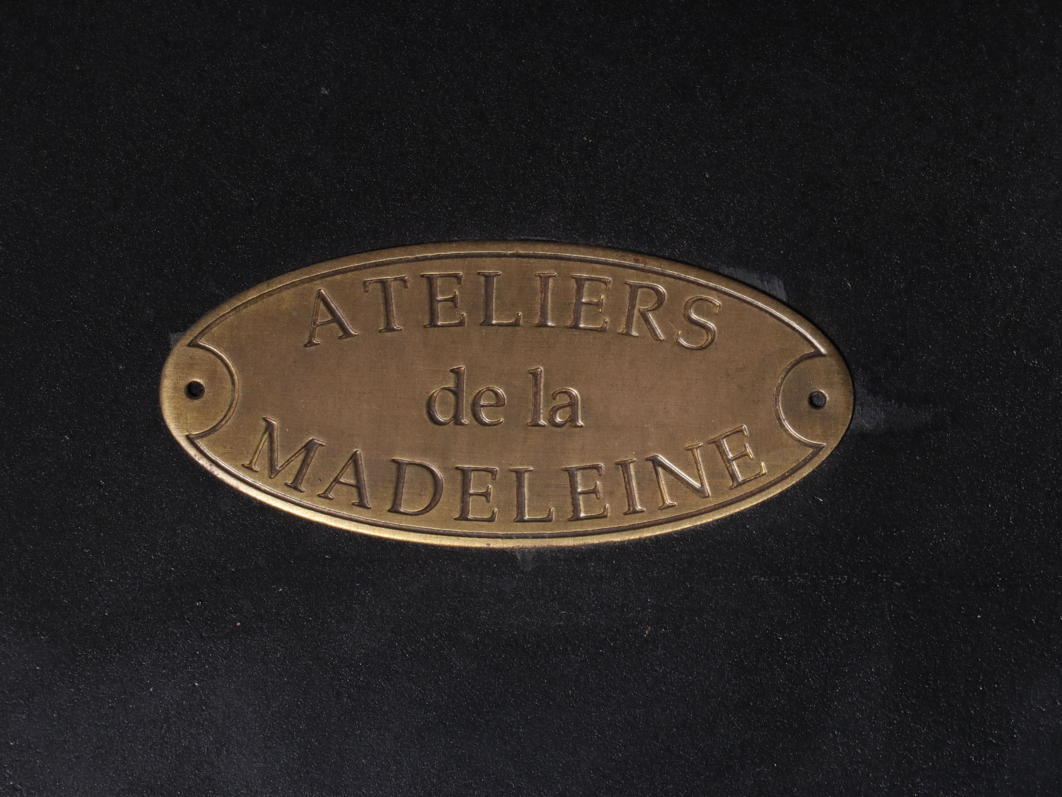 Pair of Ateliers de la Madeleine Lacquered End Tables