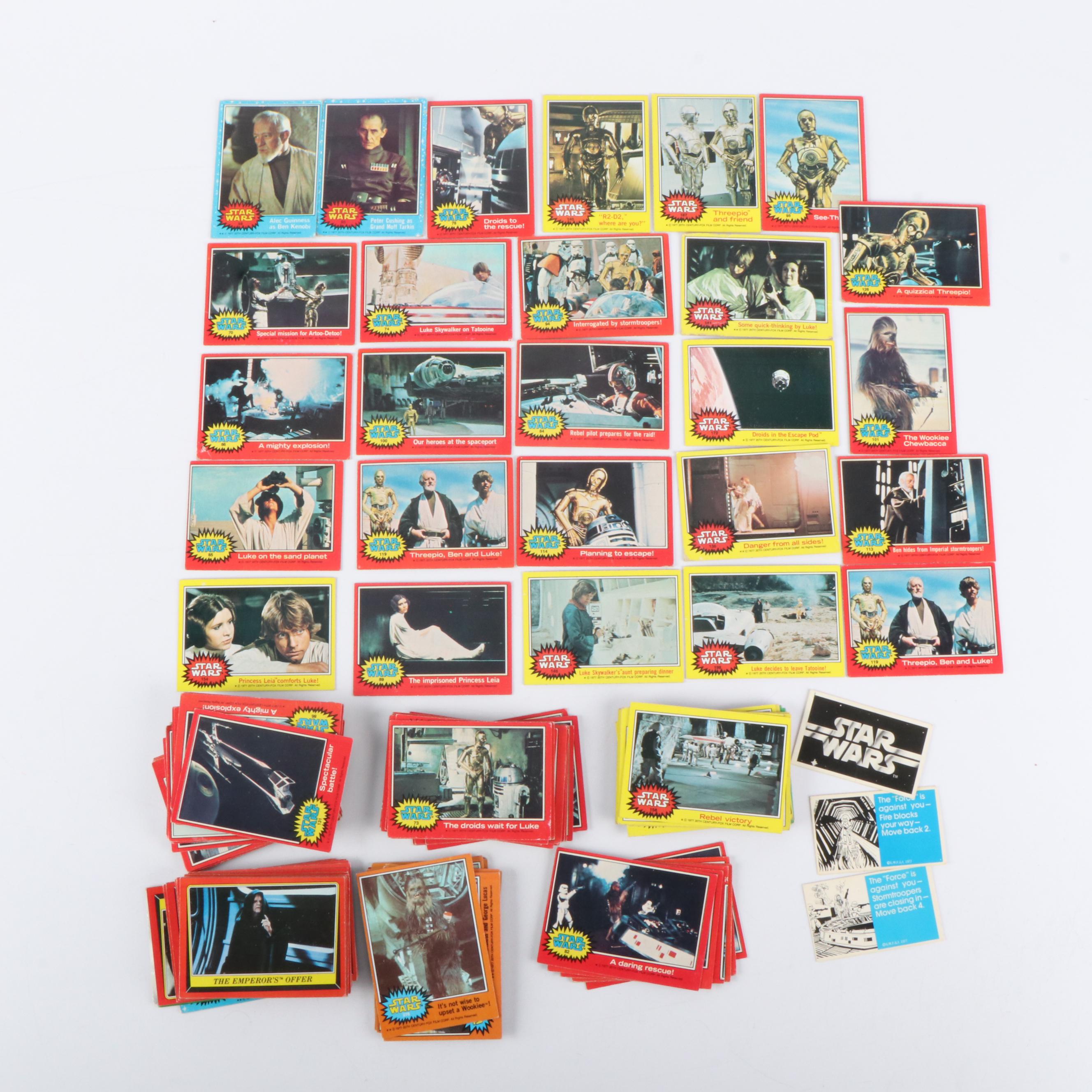 139 Topps Star Wars Trading Cards, 1977 and 1983