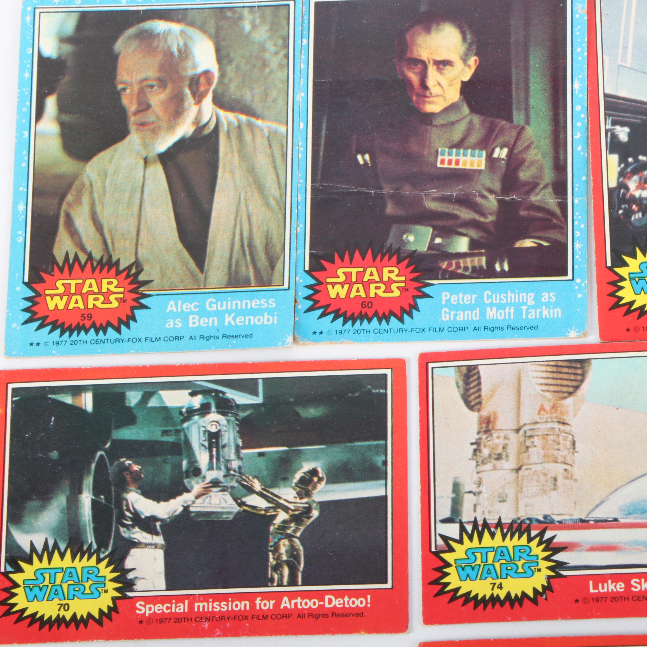 139 Topps Star Wars Trading Cards, 1977 and 1983