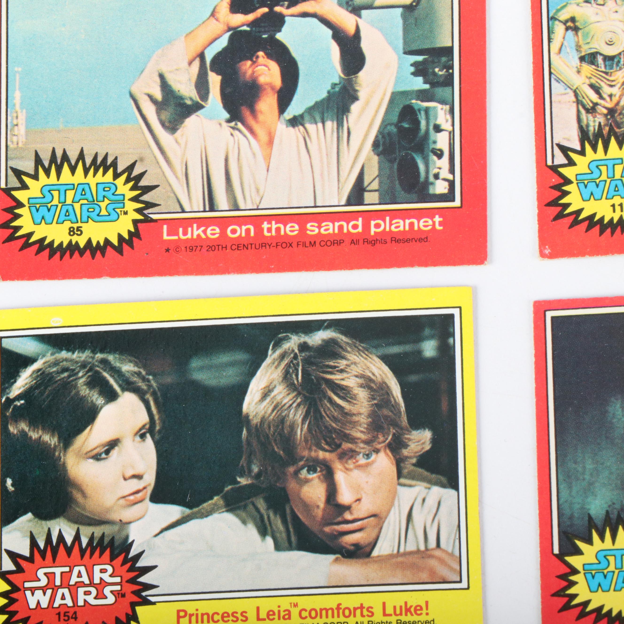 139 Topps Star Wars Trading Cards, 1977 and 1983