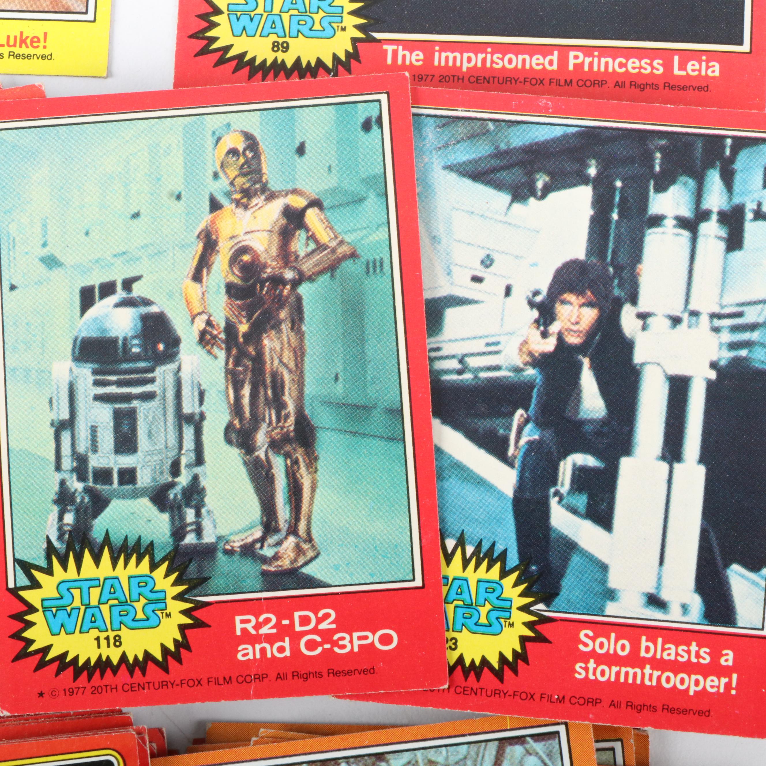 139 Topps Star Wars Trading Cards, 1977 and 1983