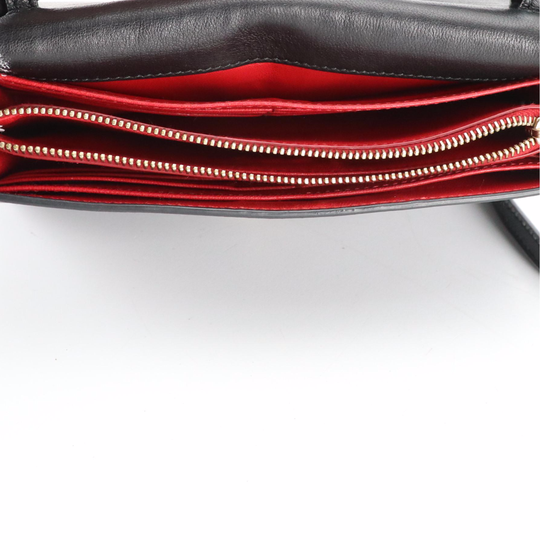 Prada Crossbody Clutch Wallet in Black Saffiano Leather