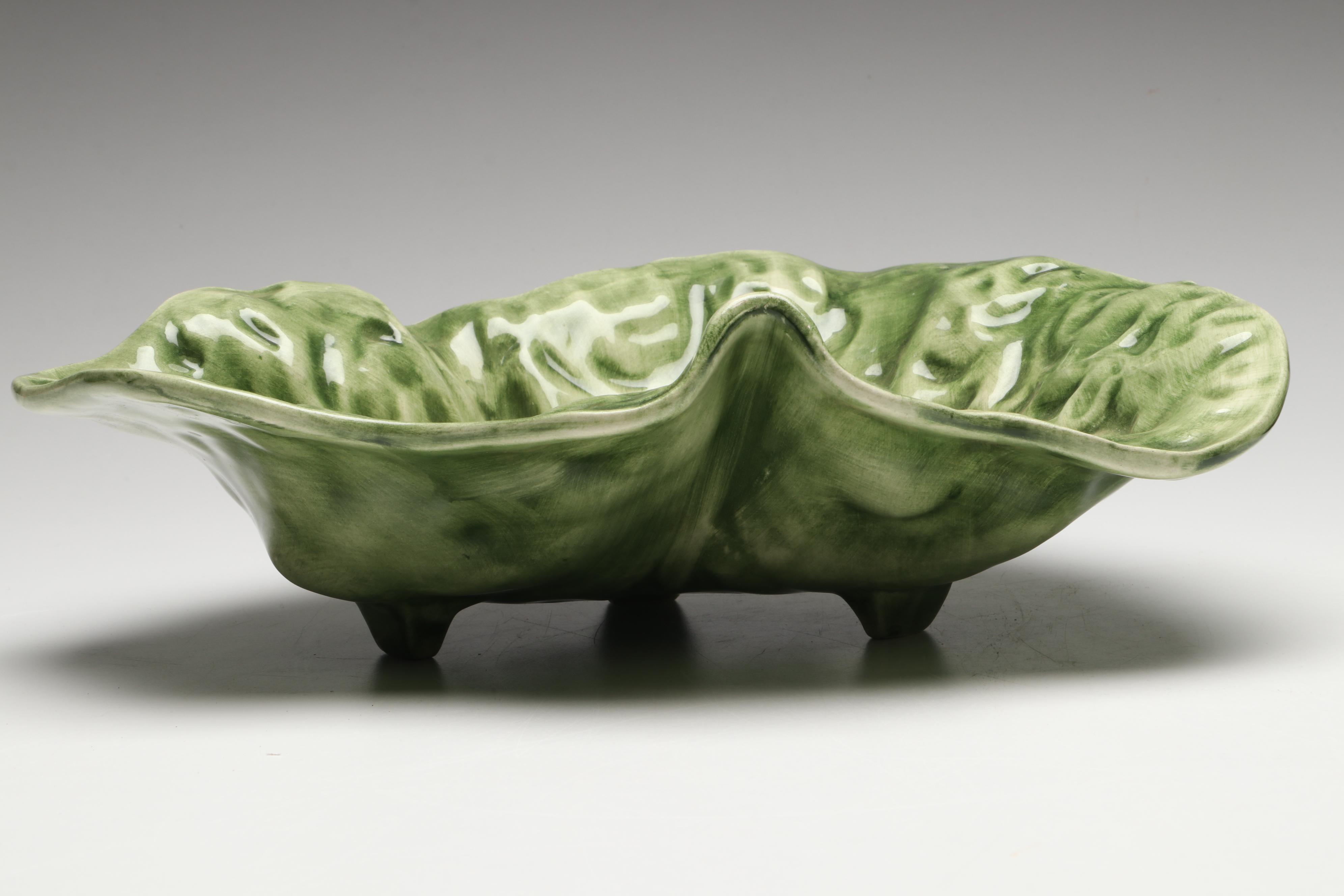 Bordallo Pinheiro "Cabbage Green" Ceramic Dinnerware