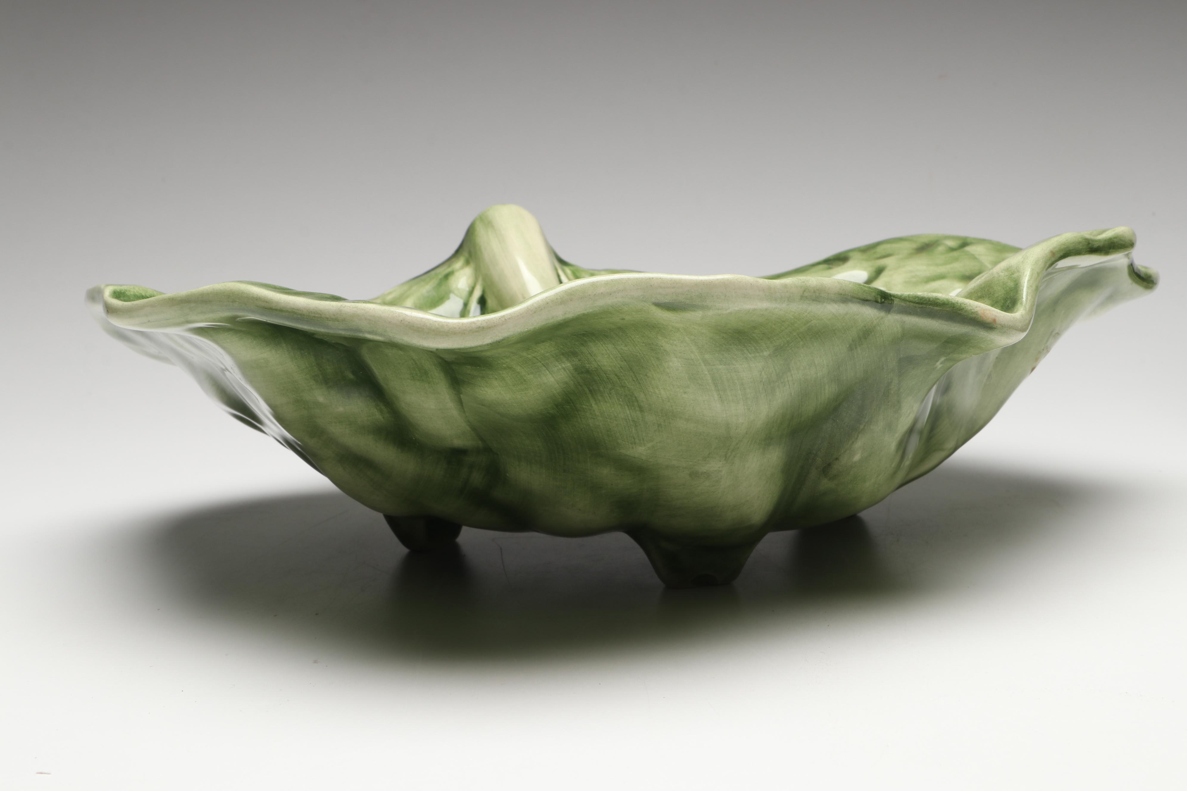 Bordallo Pinheiro "Cabbage Green" Ceramic Dinnerware
