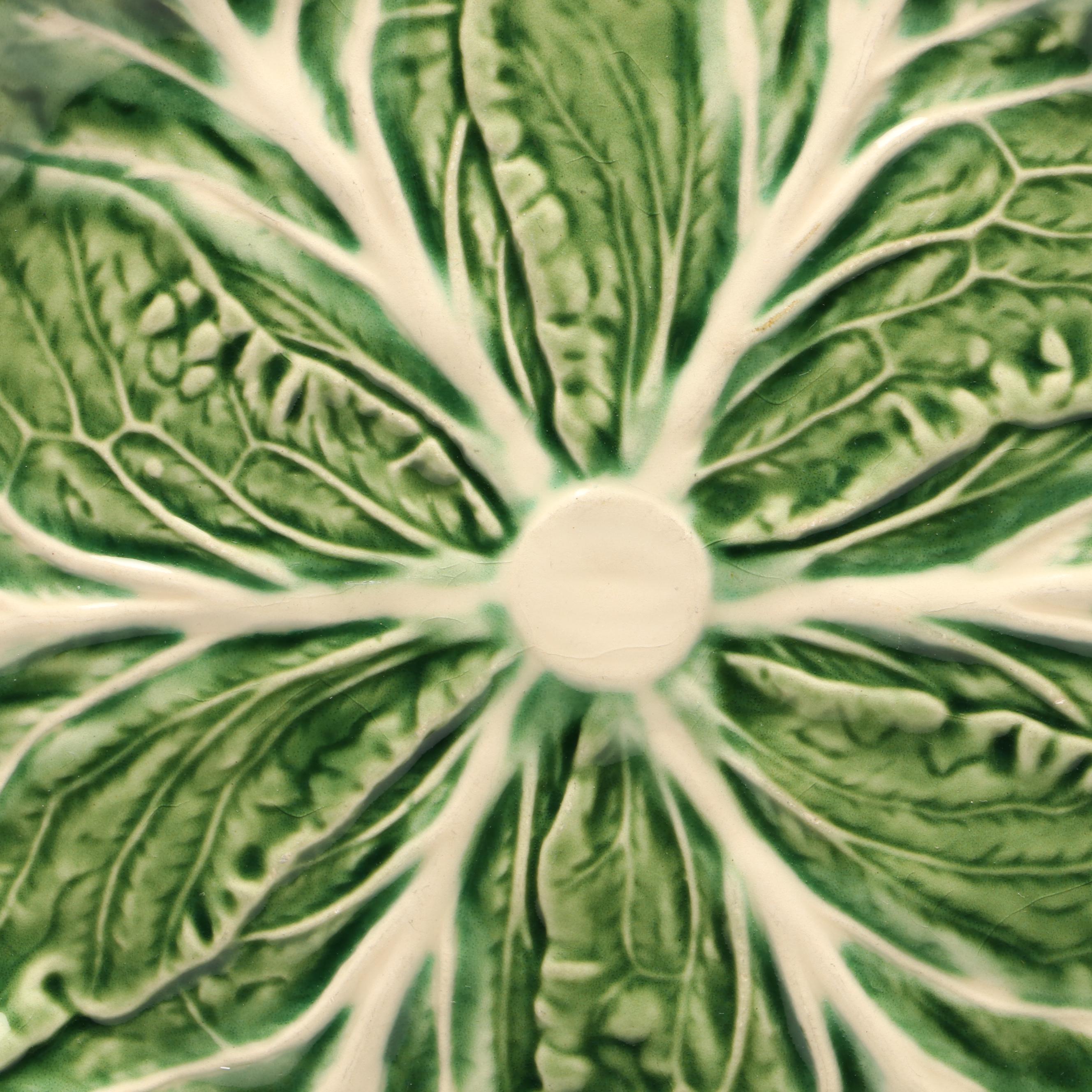 Bordallo Pinheiro "Cabbage Green" Ceramic Dinnerware