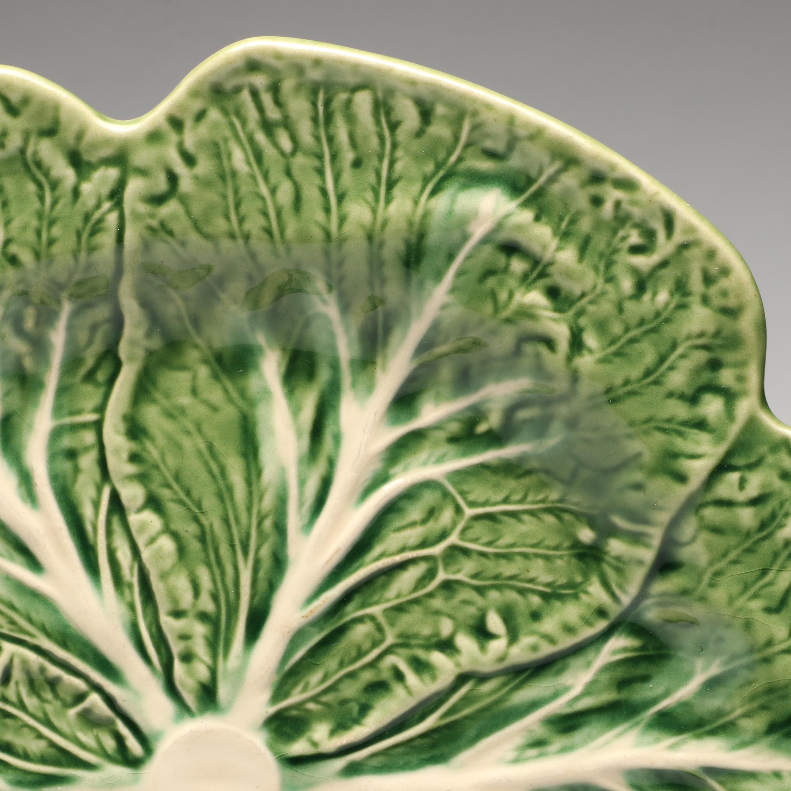 Bordallo Pinheiro "Cabbage Green" Ceramic Dinnerware