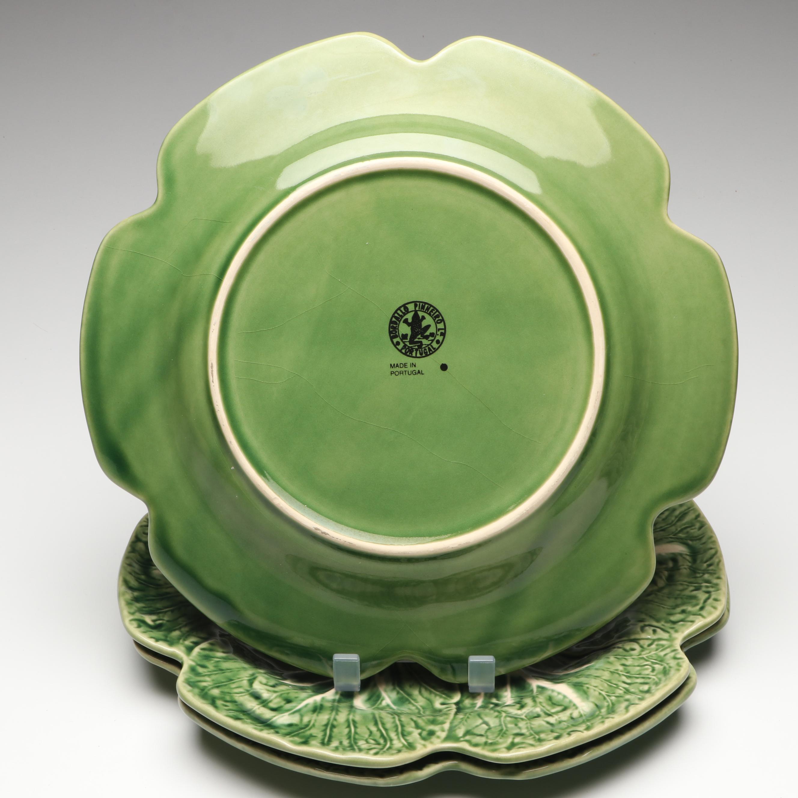 Bordallo Pinheiro "Cabbage Green" Ceramic Dinnerware