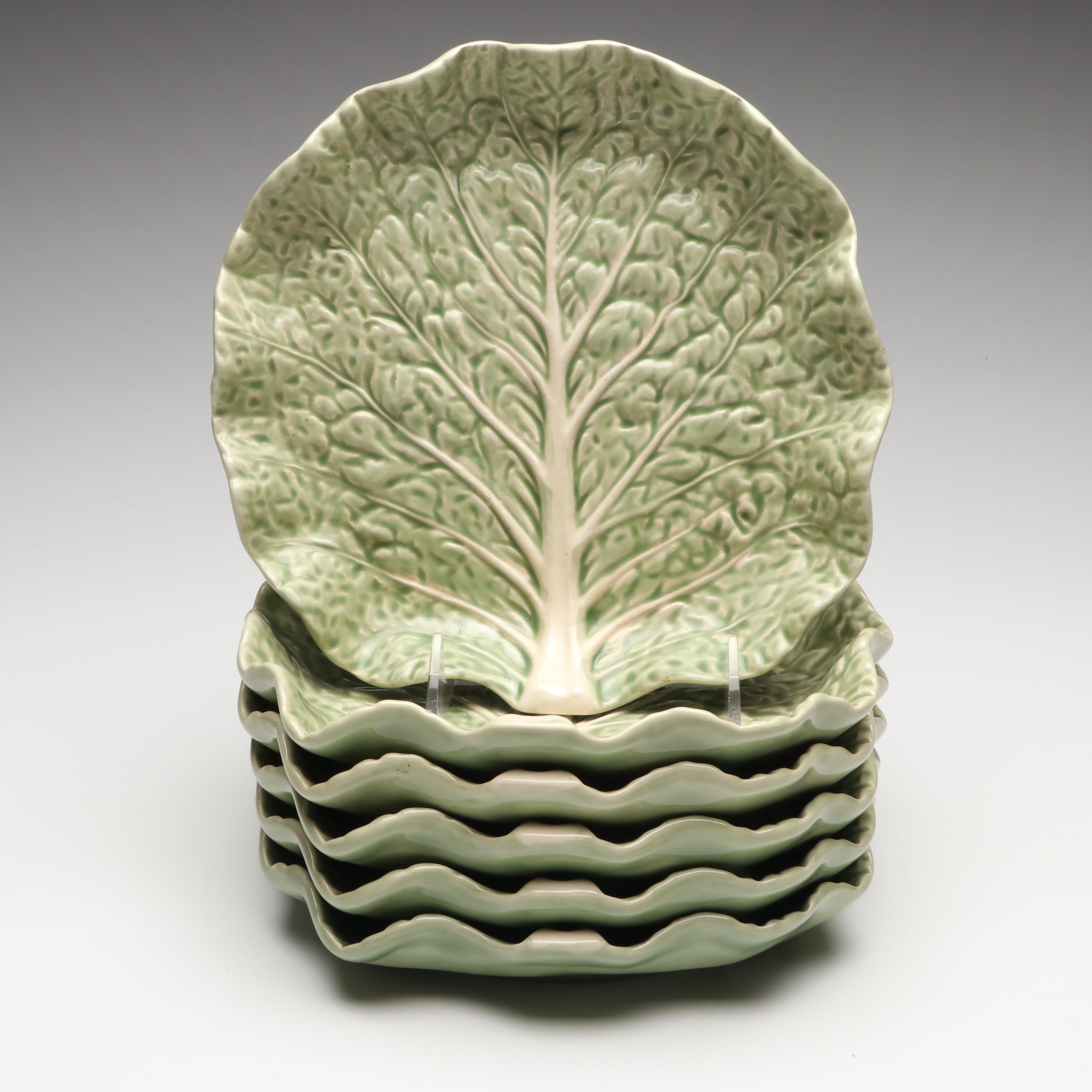 Bordallo Pinheiro "Cabbage Green" Ceramic Dinnerware
