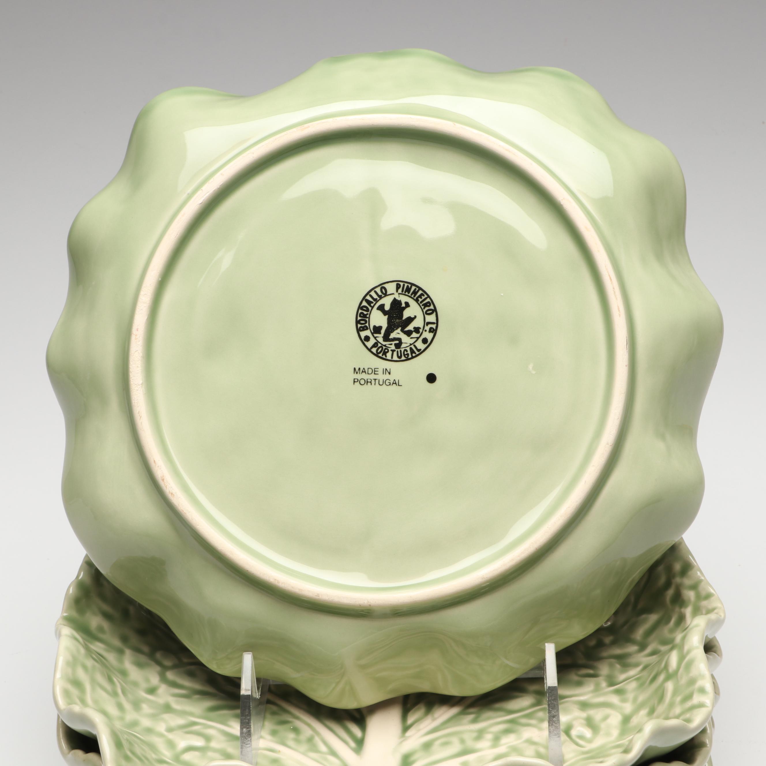 Bordallo Pinheiro "Cabbage Green" Ceramic Dinnerware