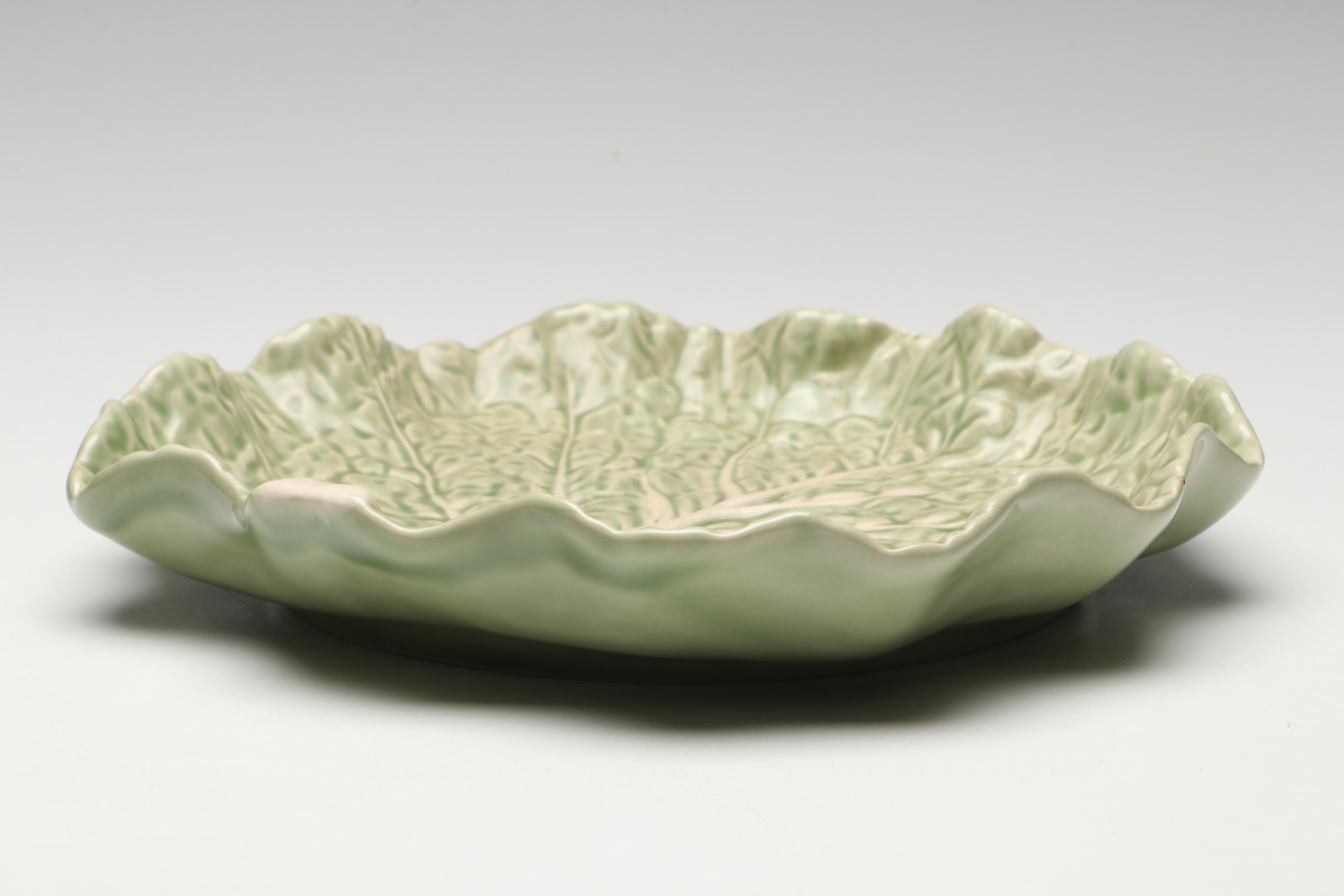 Bordallo Pinheiro "Cabbage Green" Ceramic Dinnerware