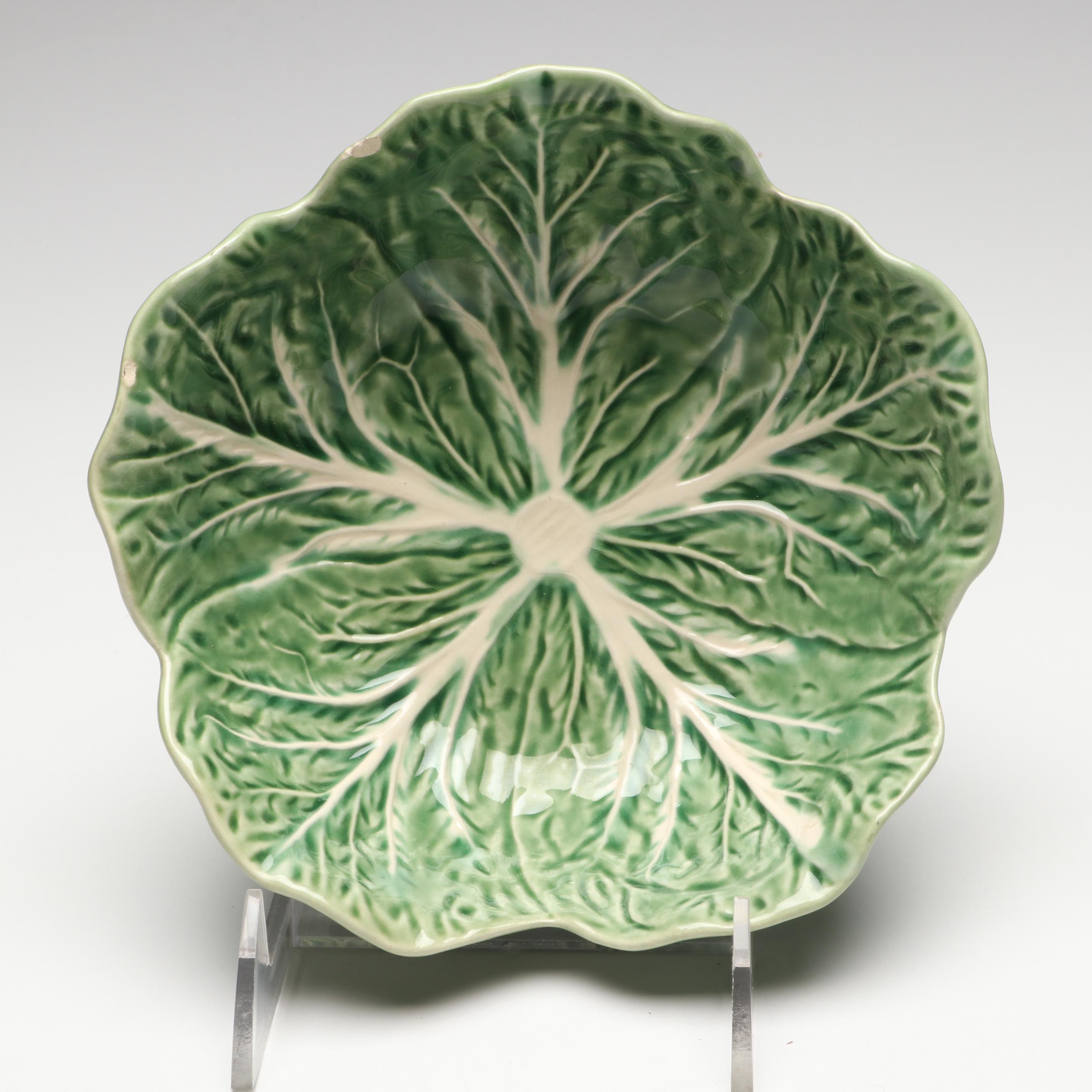 Bordallo Pinheiro "Cabbage Green" Ceramic Dinnerware