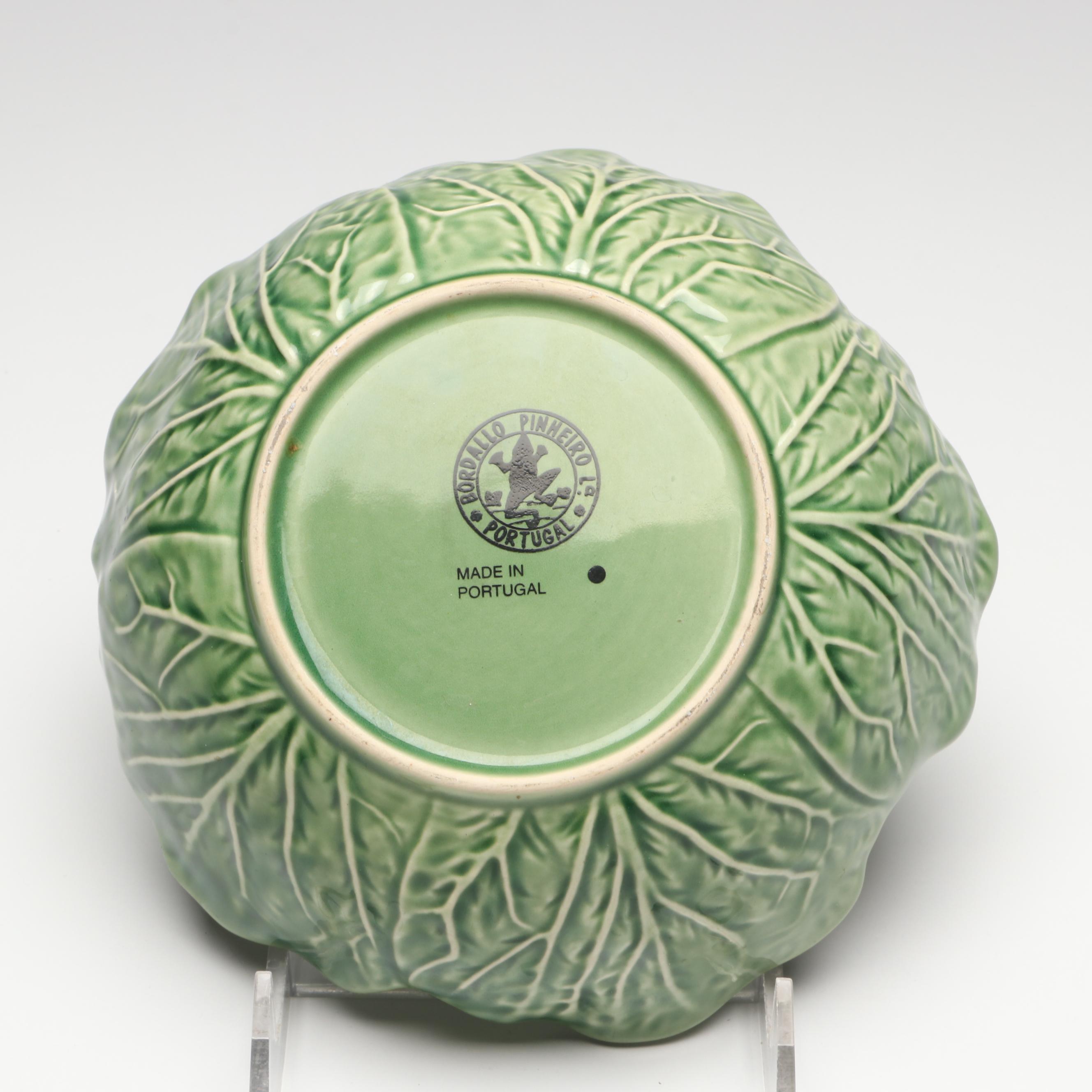 Bordallo Pinheiro "Cabbage Green" Ceramic Dinnerware