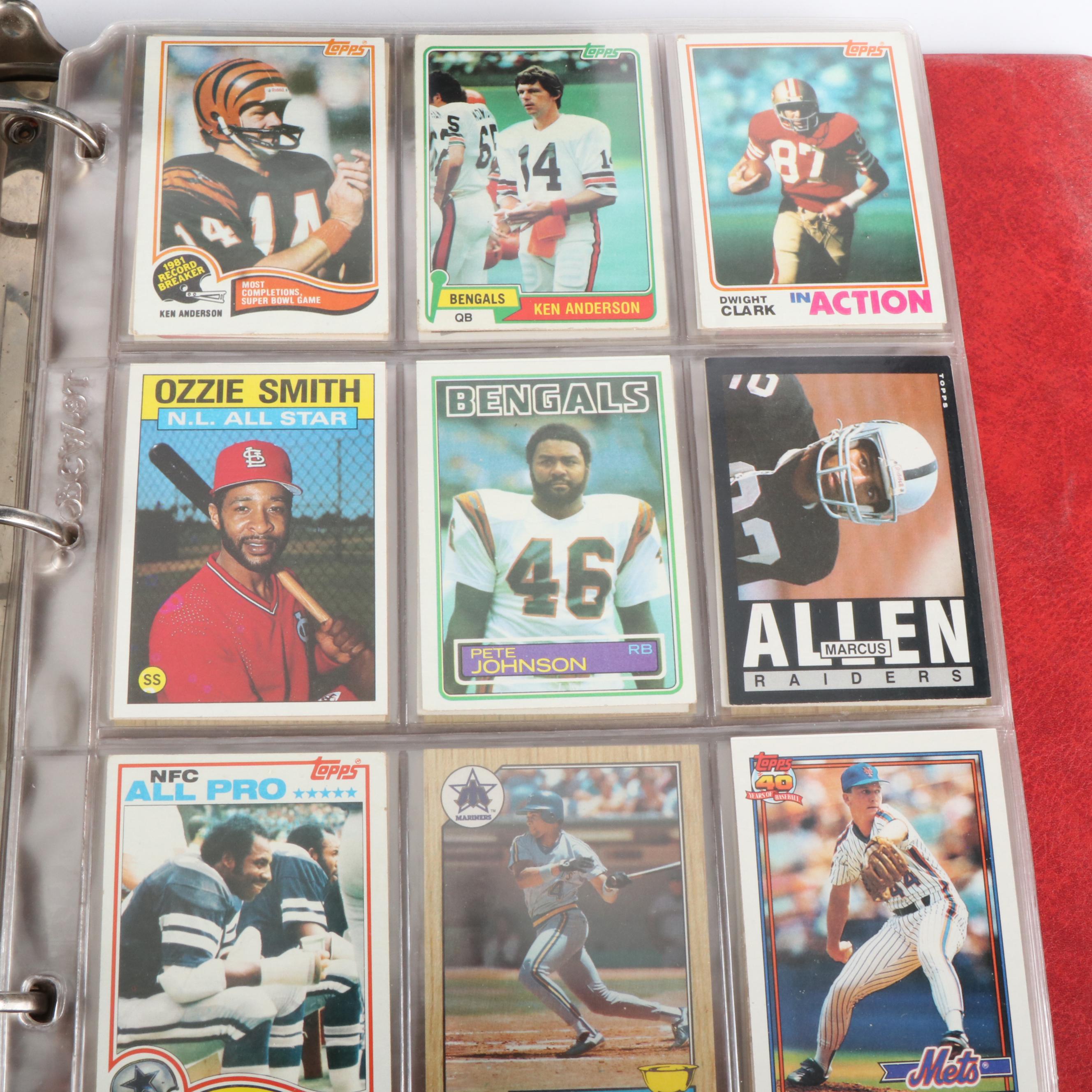 Three Albums of Baseball Cards, Including One of Oversized Cards, 1970s to 1990s