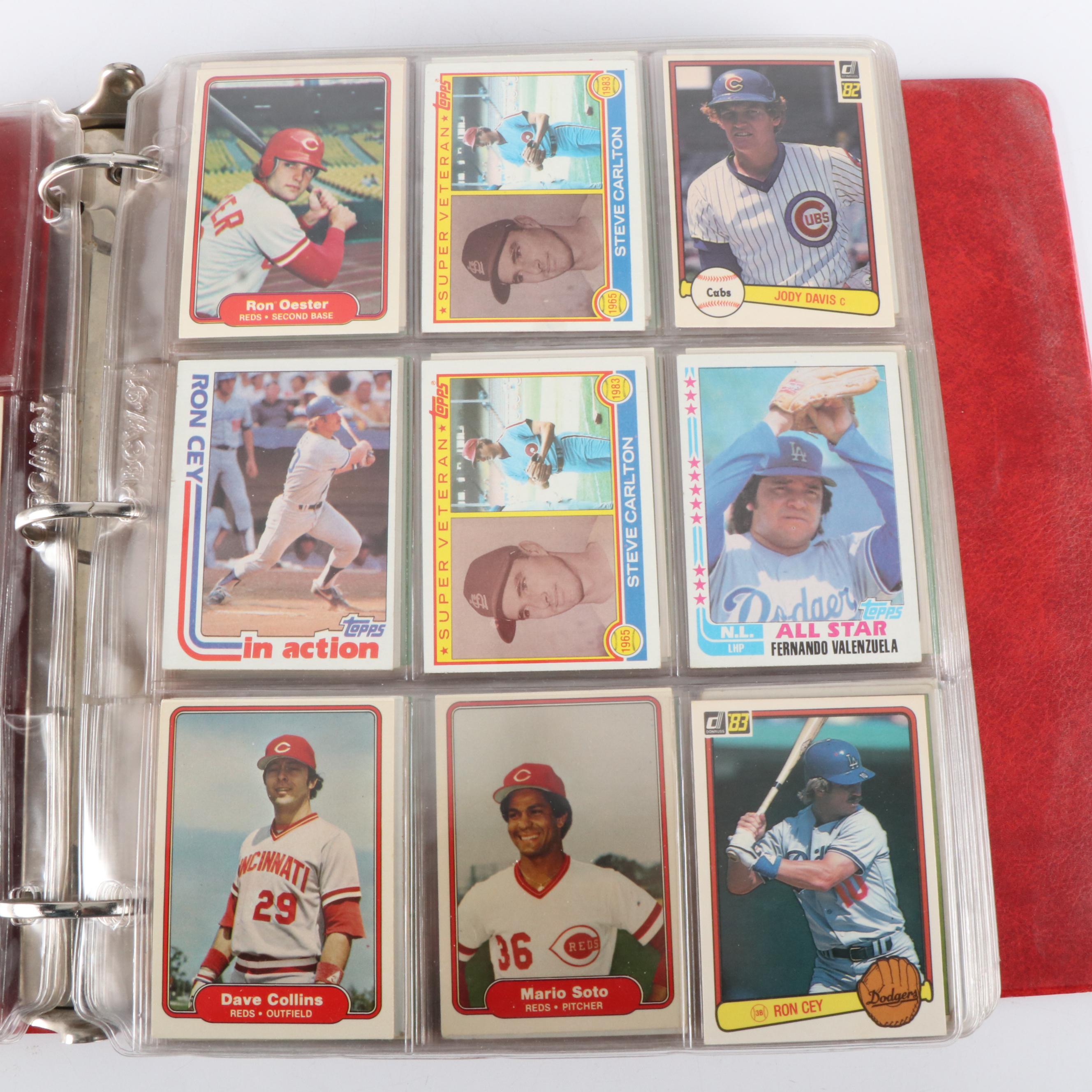 Three Albums of Baseball Cards, Including One of Oversized Cards, 1970s to 1990s