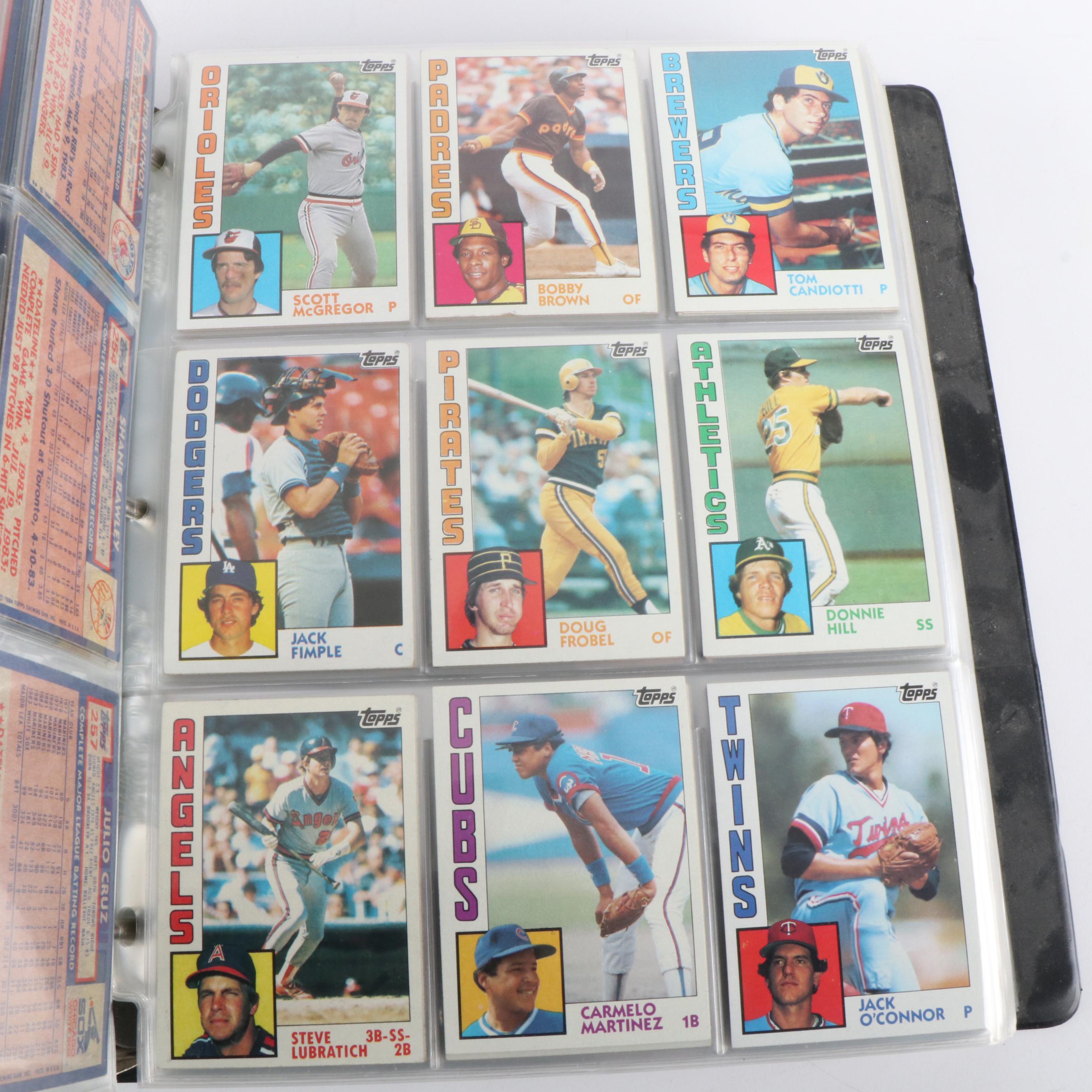Three Albums of Baseball Cards, Including One of Oversized Cards, 1970s to 1990s