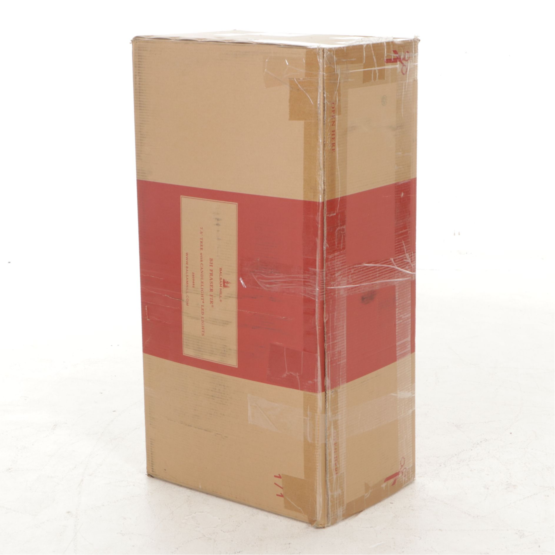 7.5' Balsam Hill Fraser Fir Christmas Tree with Candlelight LED Lights