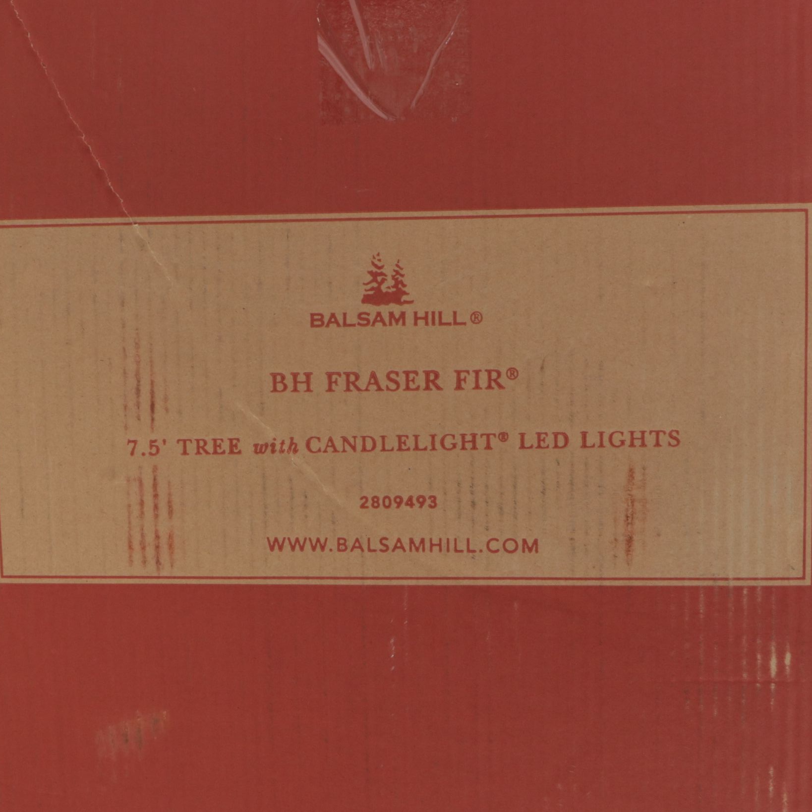 7.5' Balsam Hill Fraser Fir Christmas Tree with Candlelight LED Lights