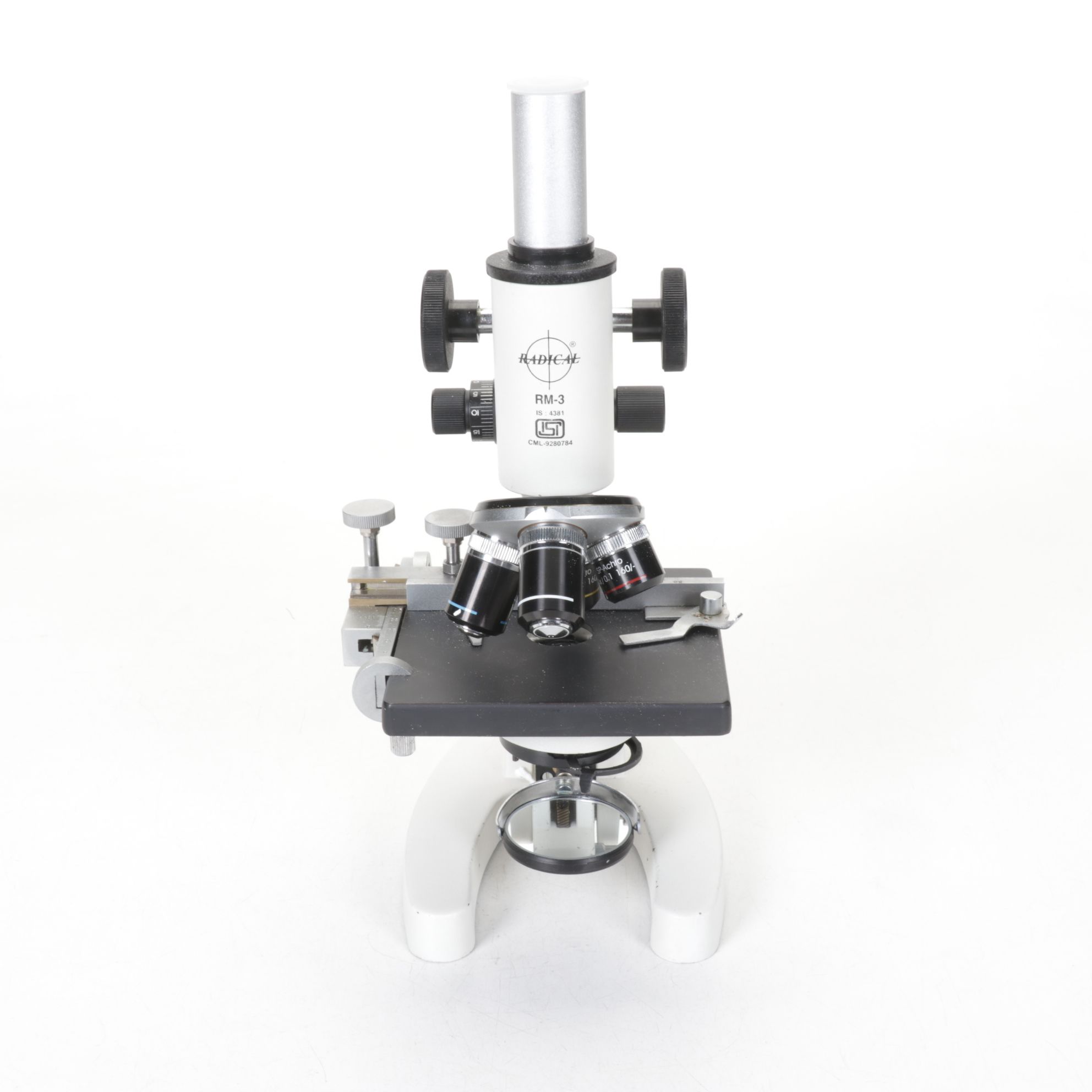 Radical RM-3 Student Medical Microscope with Wooden Case