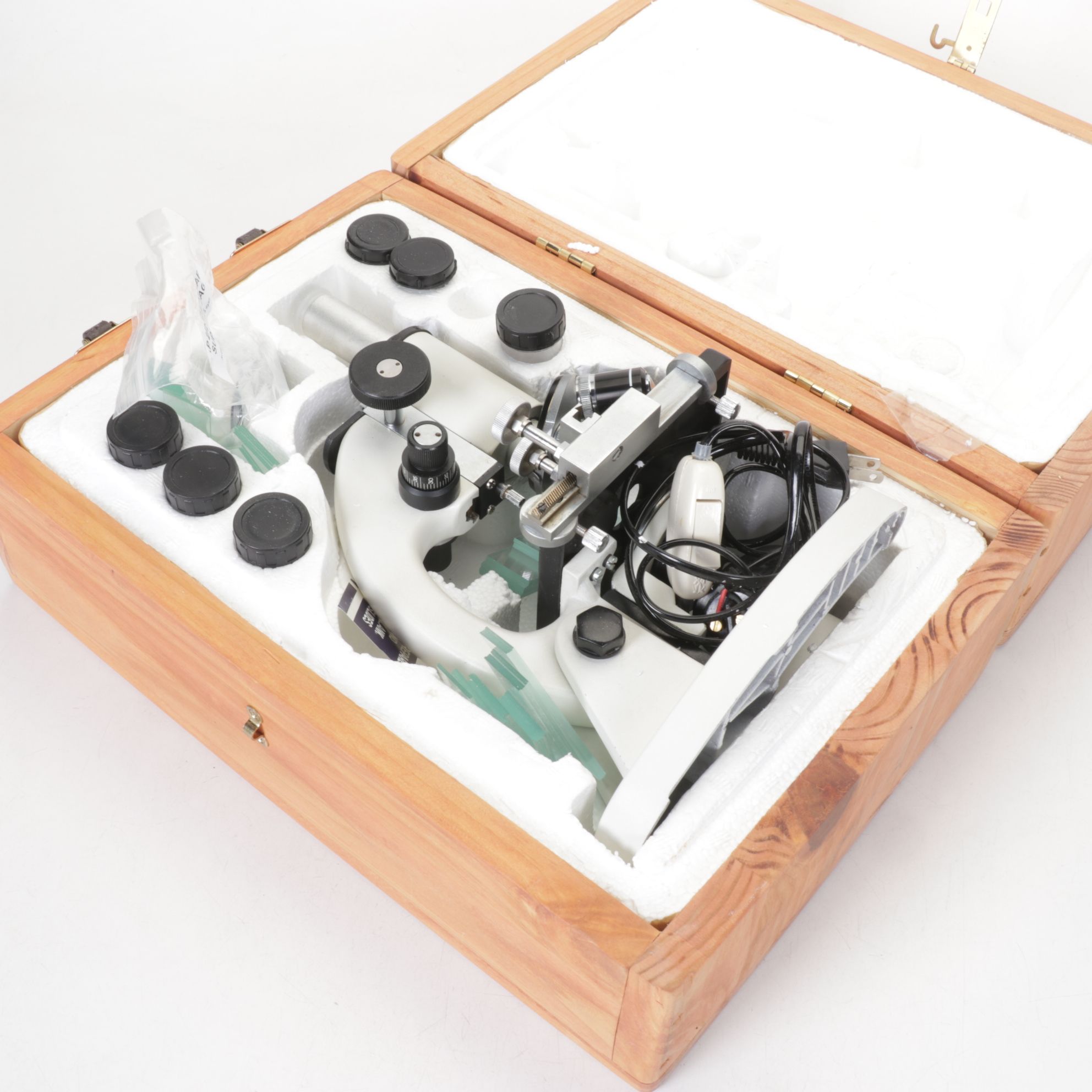 Radical RM-3 Student Medical Microscope with Wooden Case