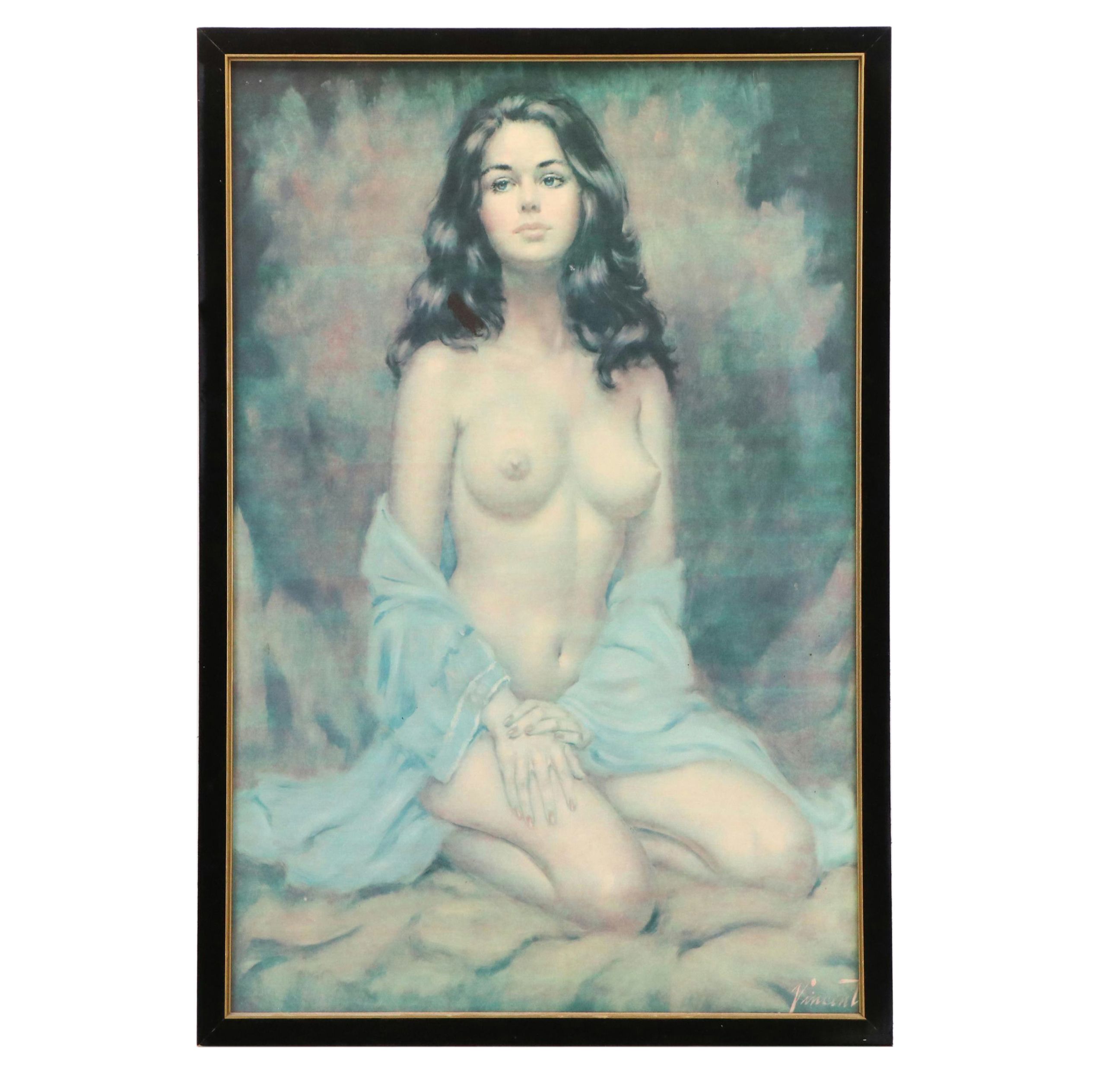 Offset Lithograph After Larry Vincent Garrison of Female Nude, 20th Century