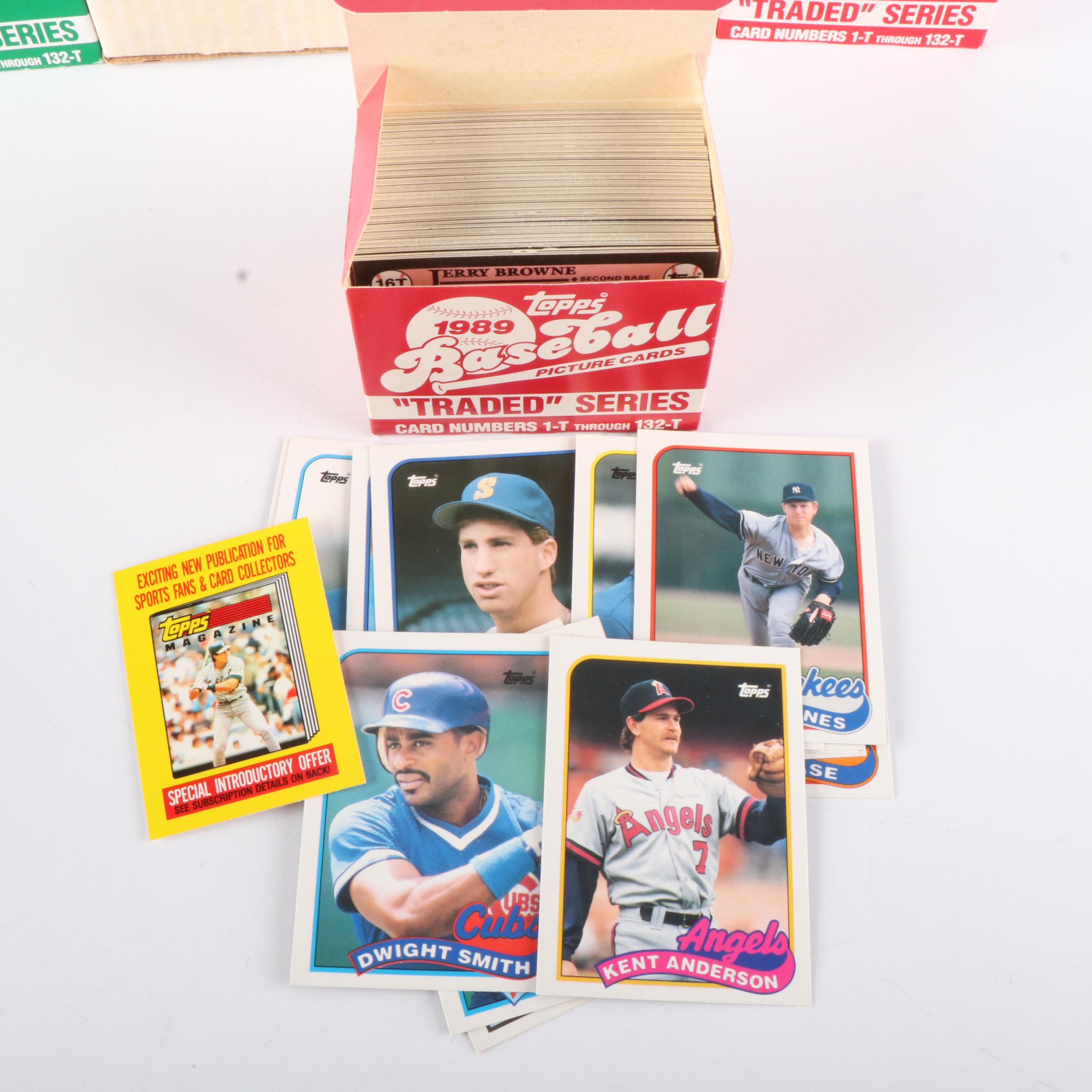 Large Group of Baseball Cards Including Complete Year Sets, 1980s and 1990s