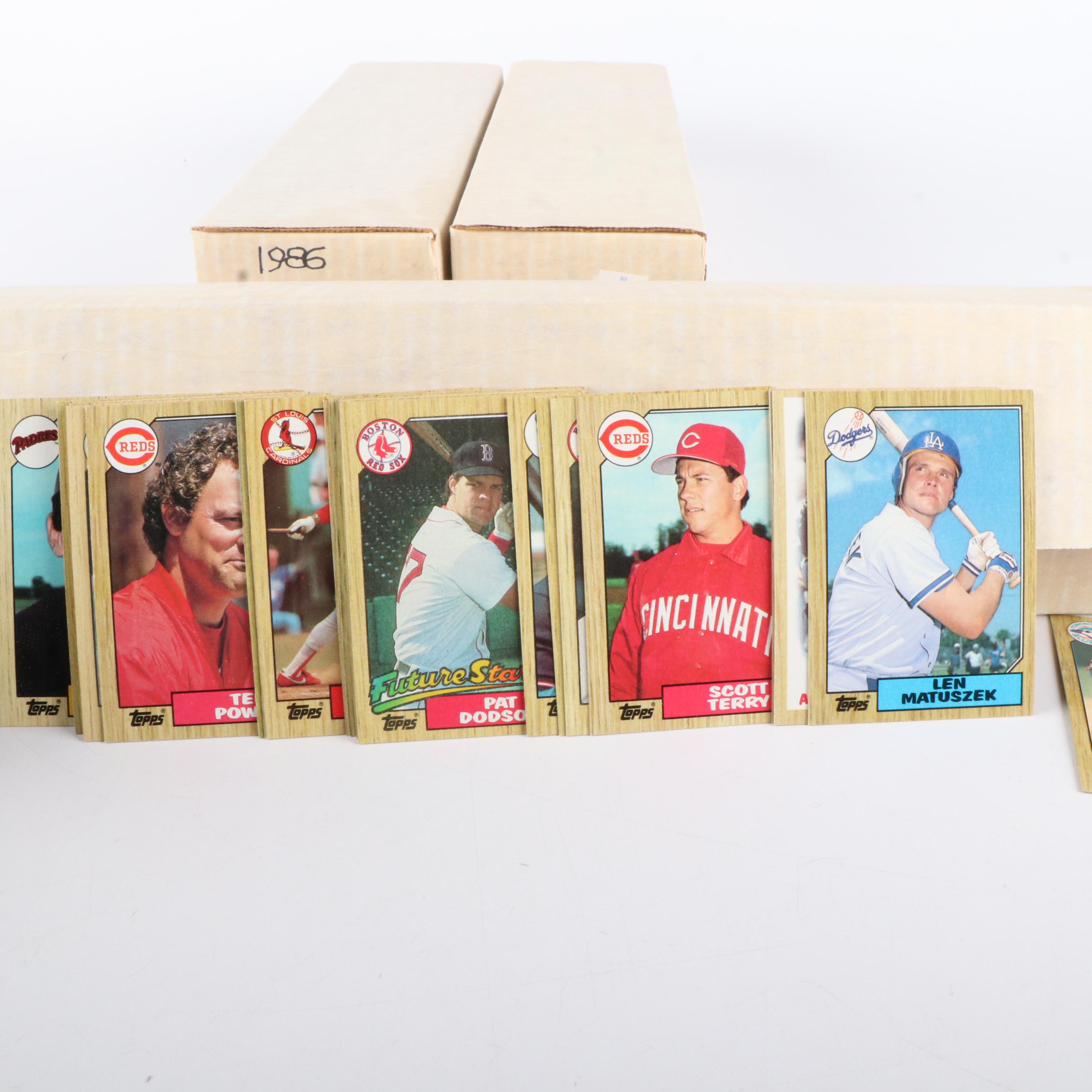 Large Group of Baseball Cards Including Complete Year Sets, 1980s and 1990s