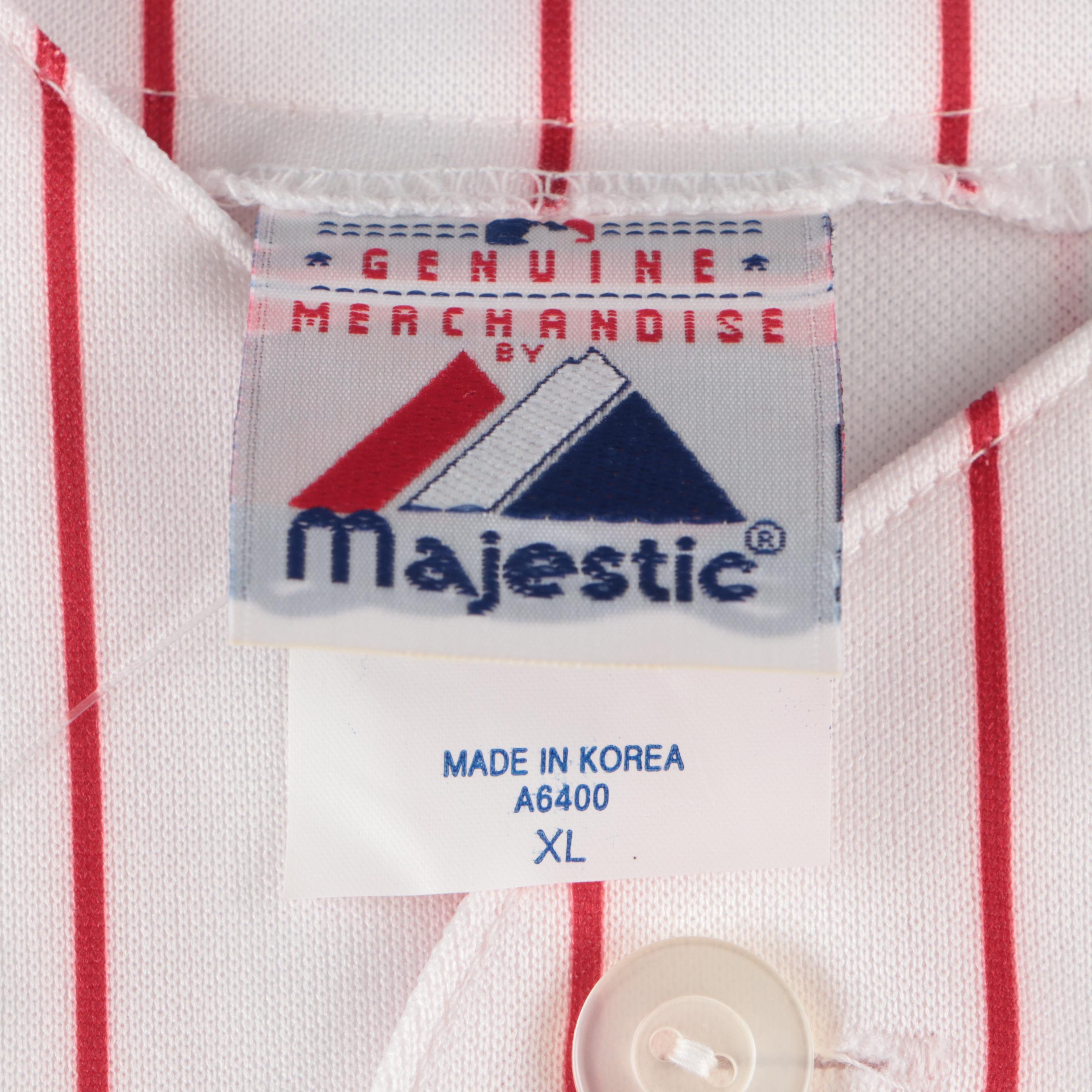 Barry Larkin Signed Cincinnati Reds Majestic Baseball Jersey, JSA