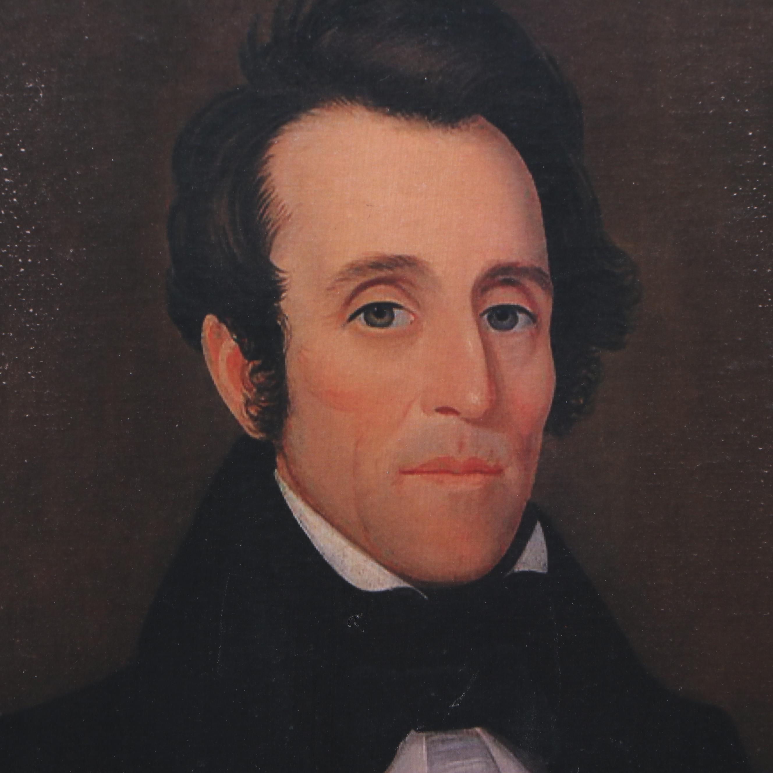 Earlythings 1776 Primitive Portrait Reproduction Prints on Canvas Board