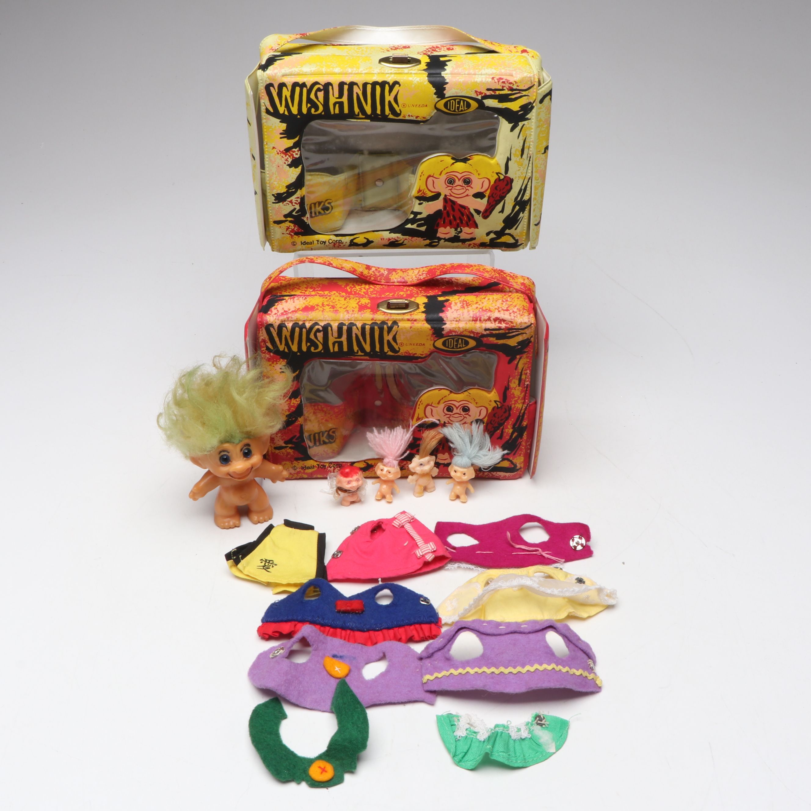Ideal Toy Corp. "Wishnik" Troll Doll with Clothes