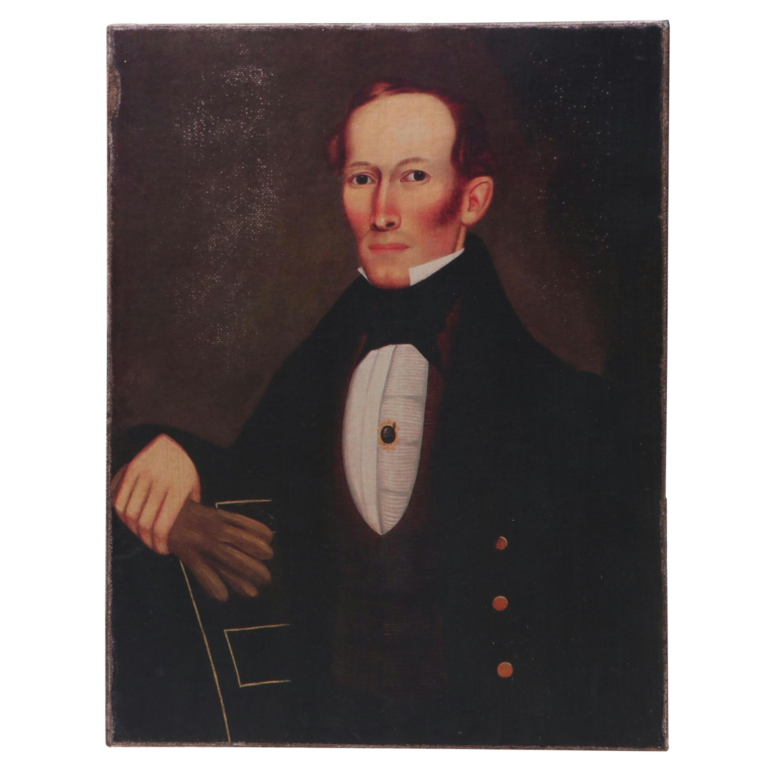 Earlythings 1776 Primitive Portrait Reproduction Prints on Canvas Board