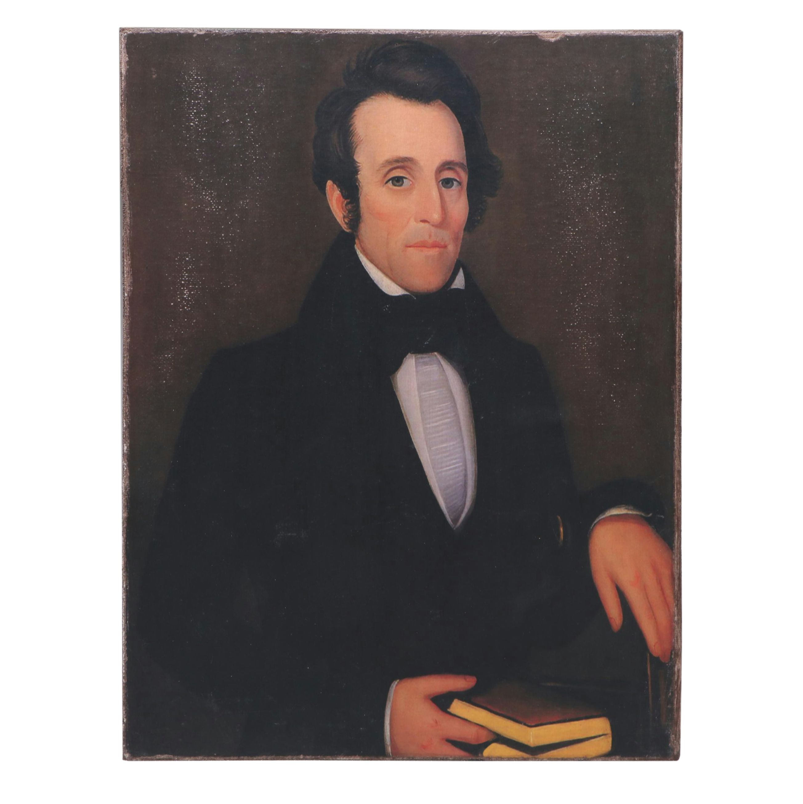 Earlythings 1776 Primitive Portrait Reproduction Prints on Canvas Board