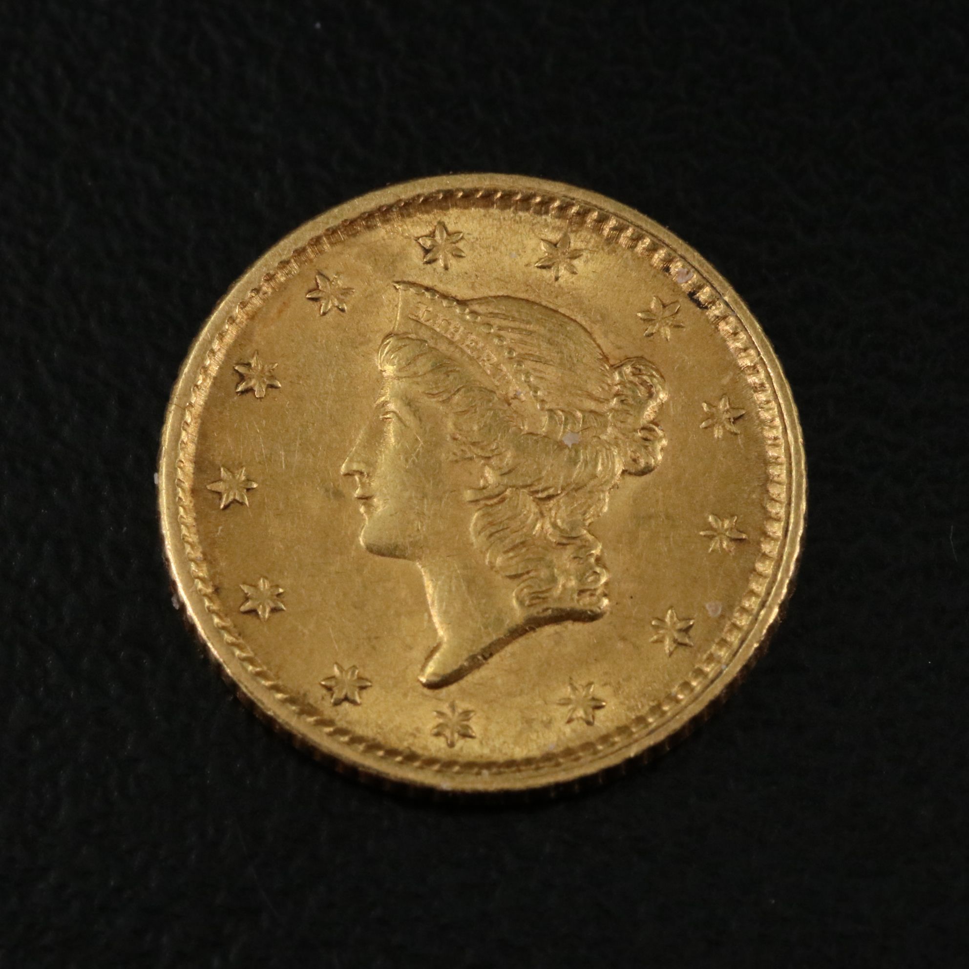 1853 Type 1, One Dollar Gold Coin