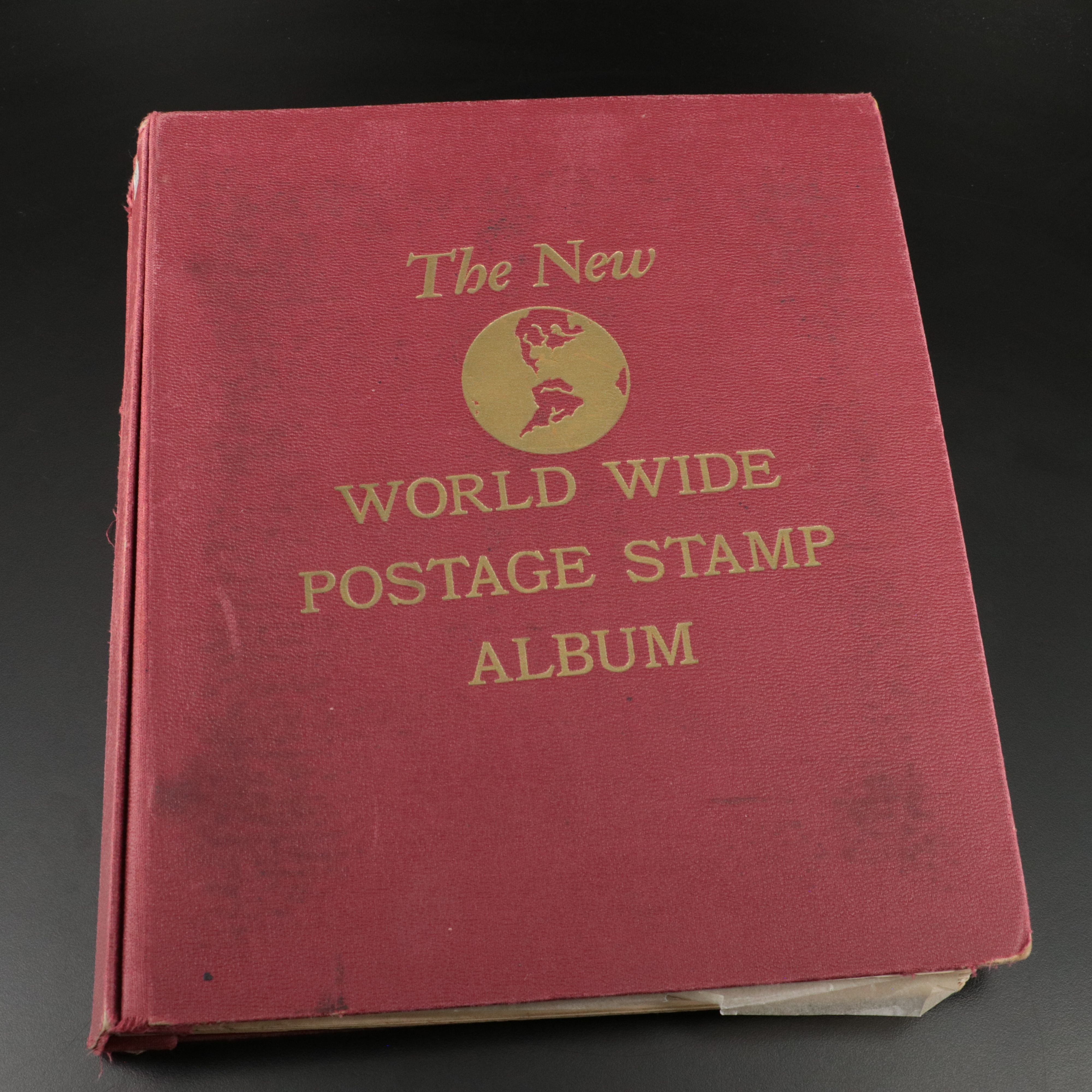 "The New World Wide Postage Stamp Album" Antique to Vintage World Stamps
