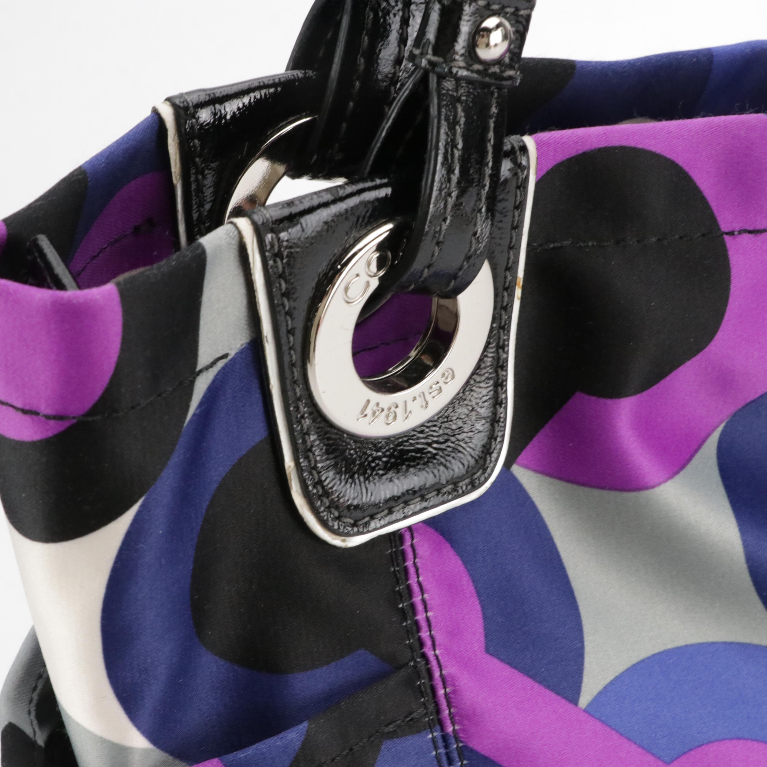 Kate Spade Wrapping Party Gift Box Bag, Coach Alex Purple OP Art Tote, Crossbody