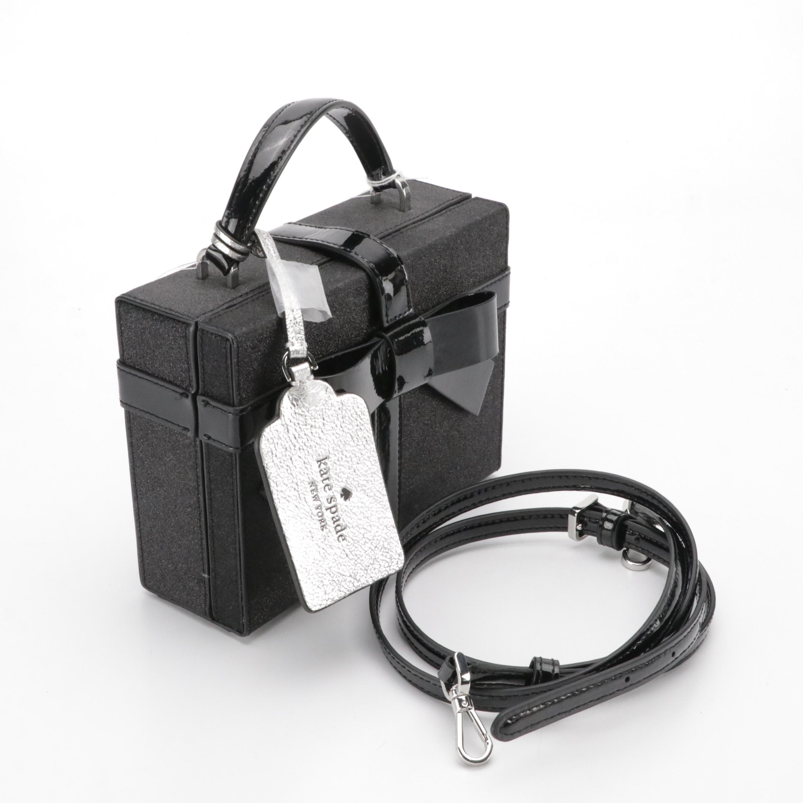 Kate Spade Wrapping Party Gift Box Bag, Coach Alex Purple OP Art Tote, Crossbody