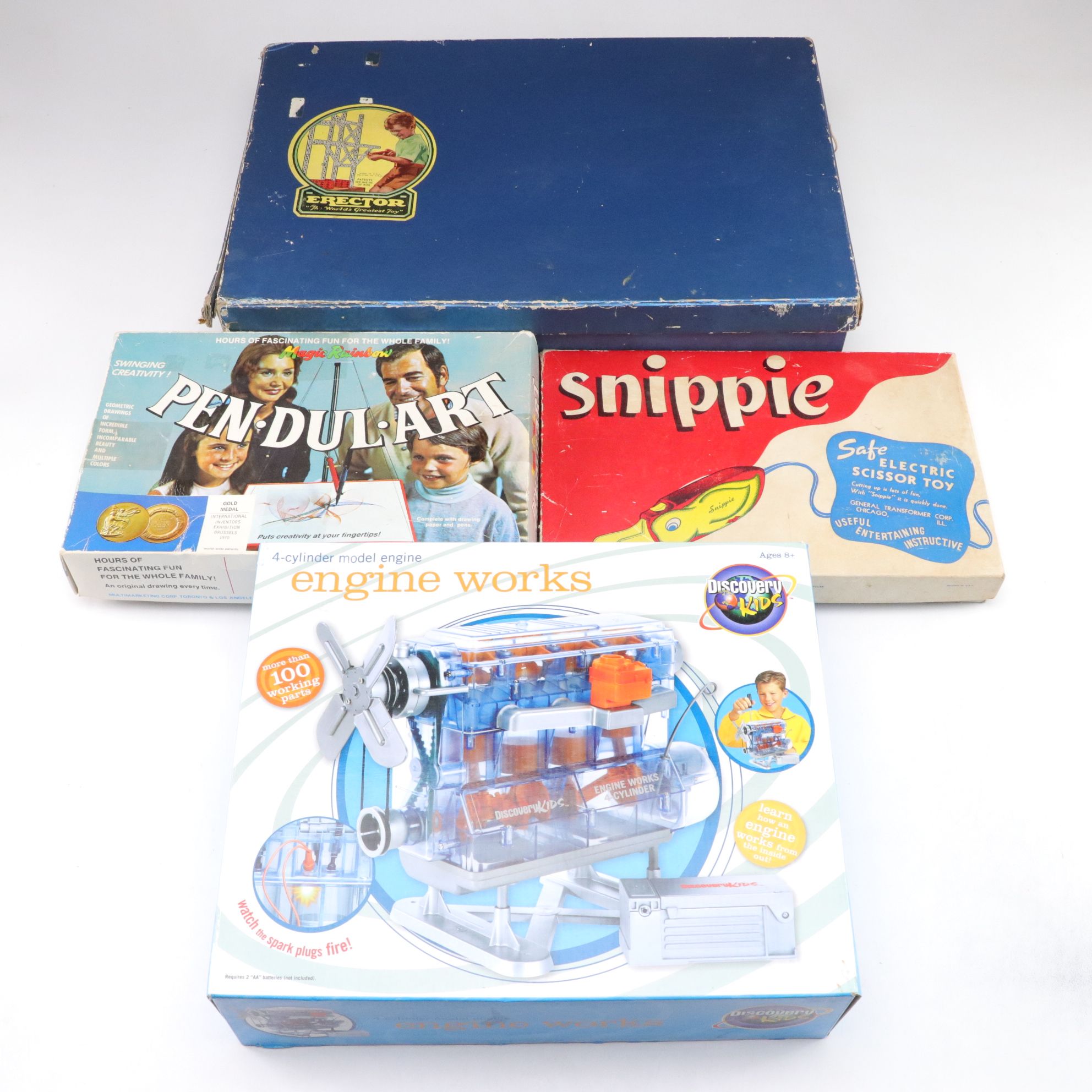 "Pen-Dul-Art", "Erector", "Snippie" and More Toys, Mid-Late 20th C.