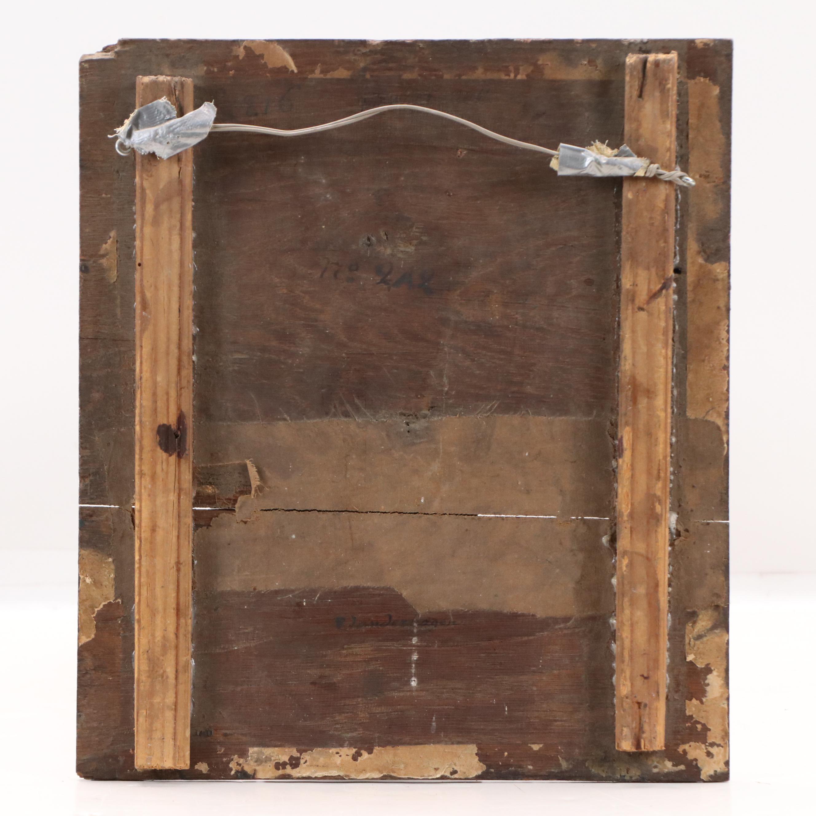 Dutch School Genre Oil Painting, Early 18th C.