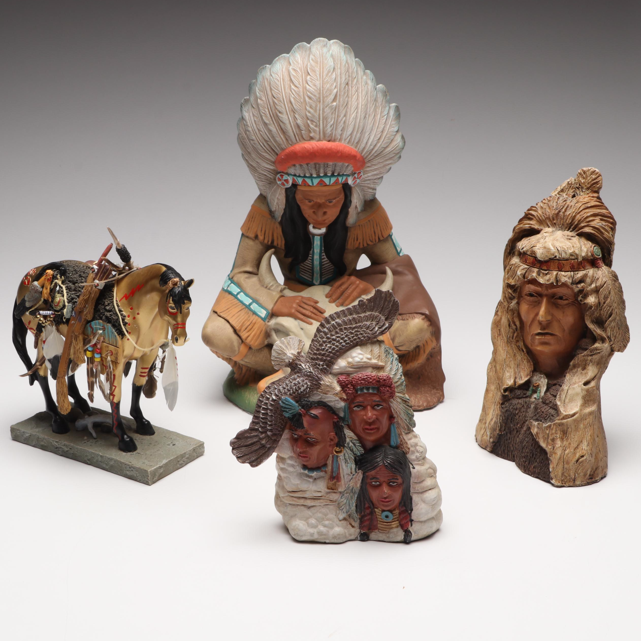 Painted Ponies "Medicine Horse" with Other Native American Inspired Décor