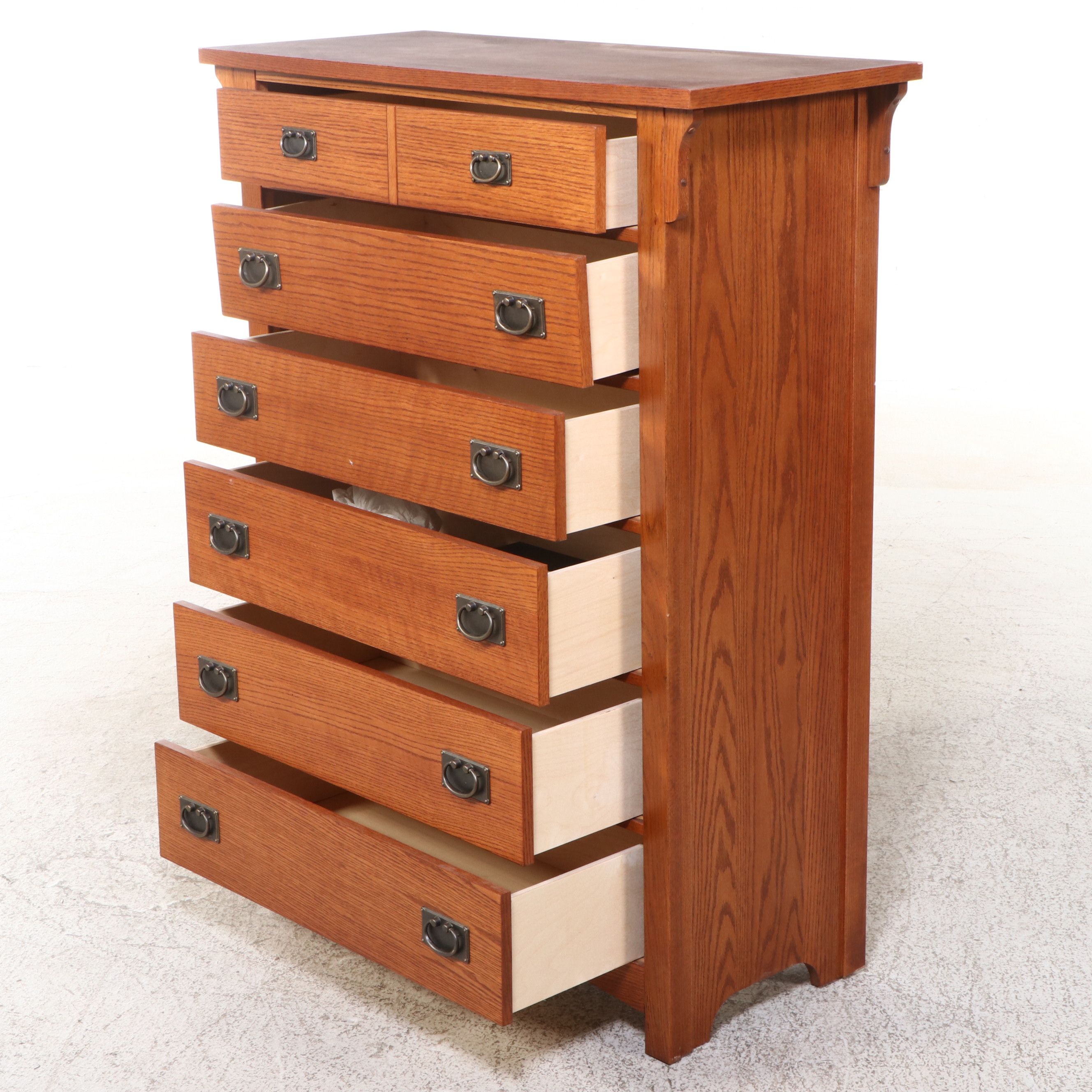 Mission Style Oak Chest of Drawers