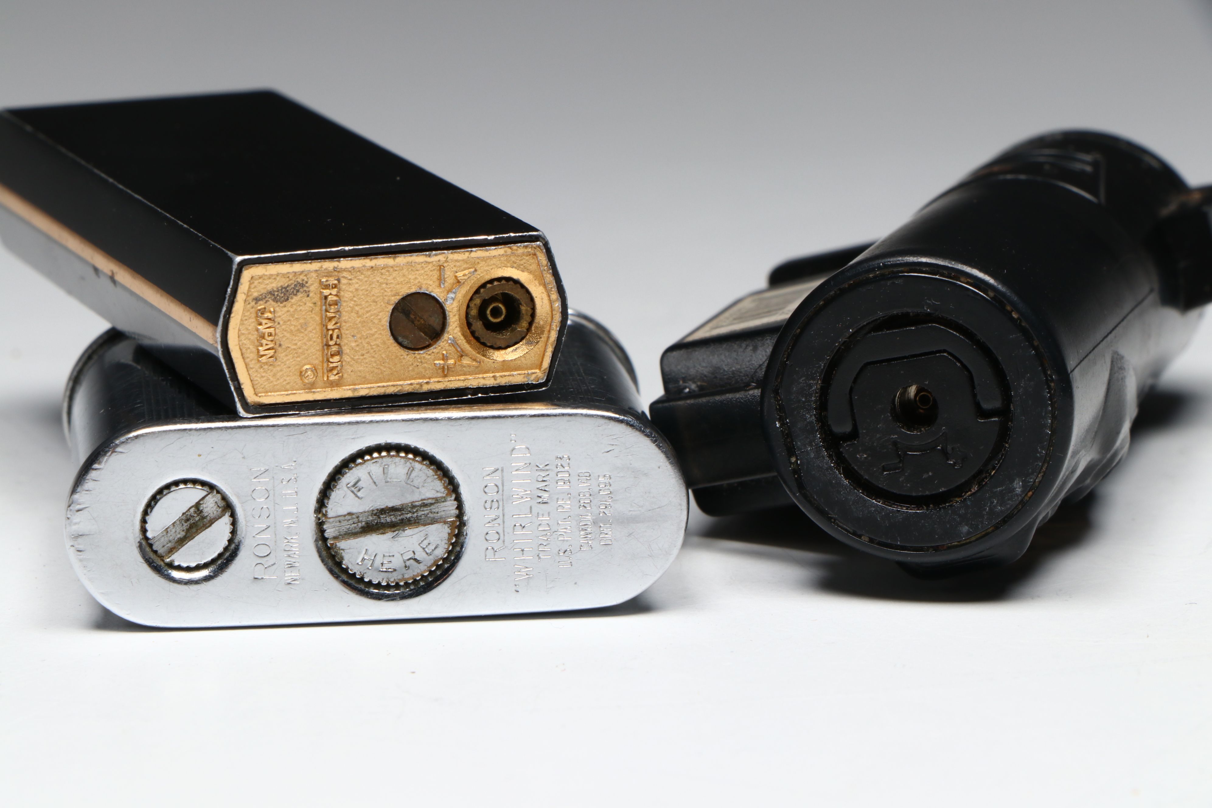 Ronson "Whirlwind" and Other Zippo Lighters with Pocket Knives and More Décor