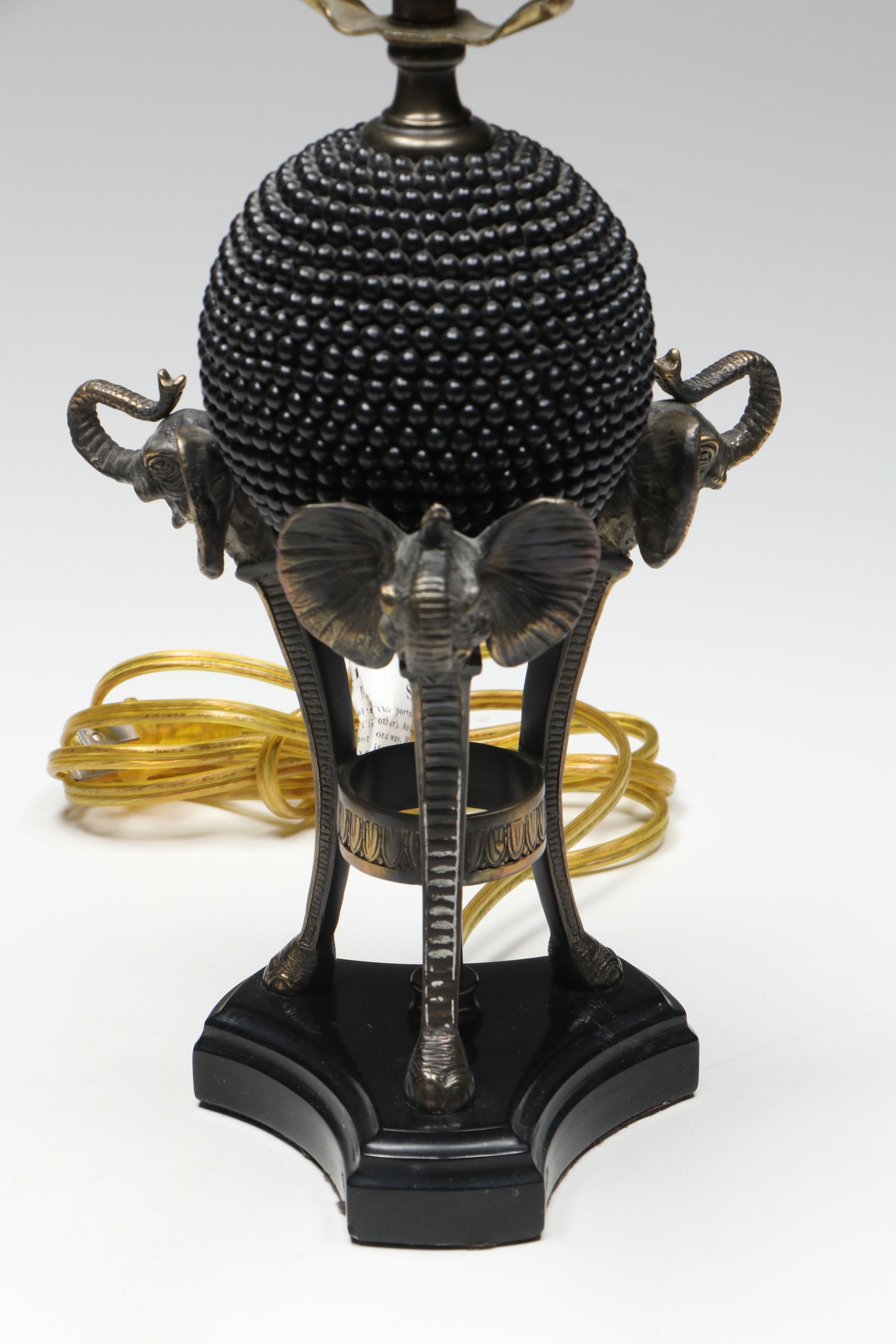 Bronze Finish Elephant Table Lamp