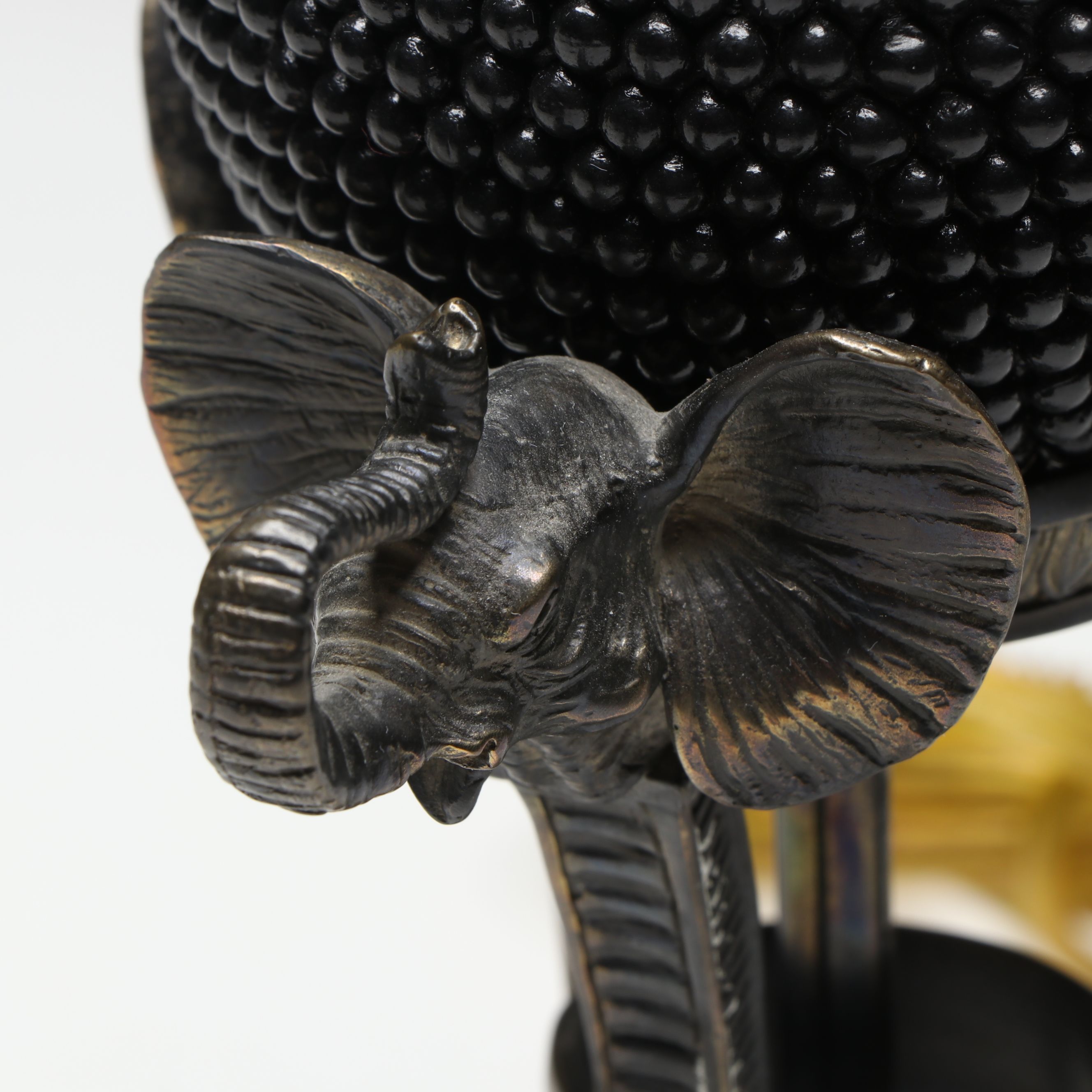 Bronze Finish Elephant Table Lamp