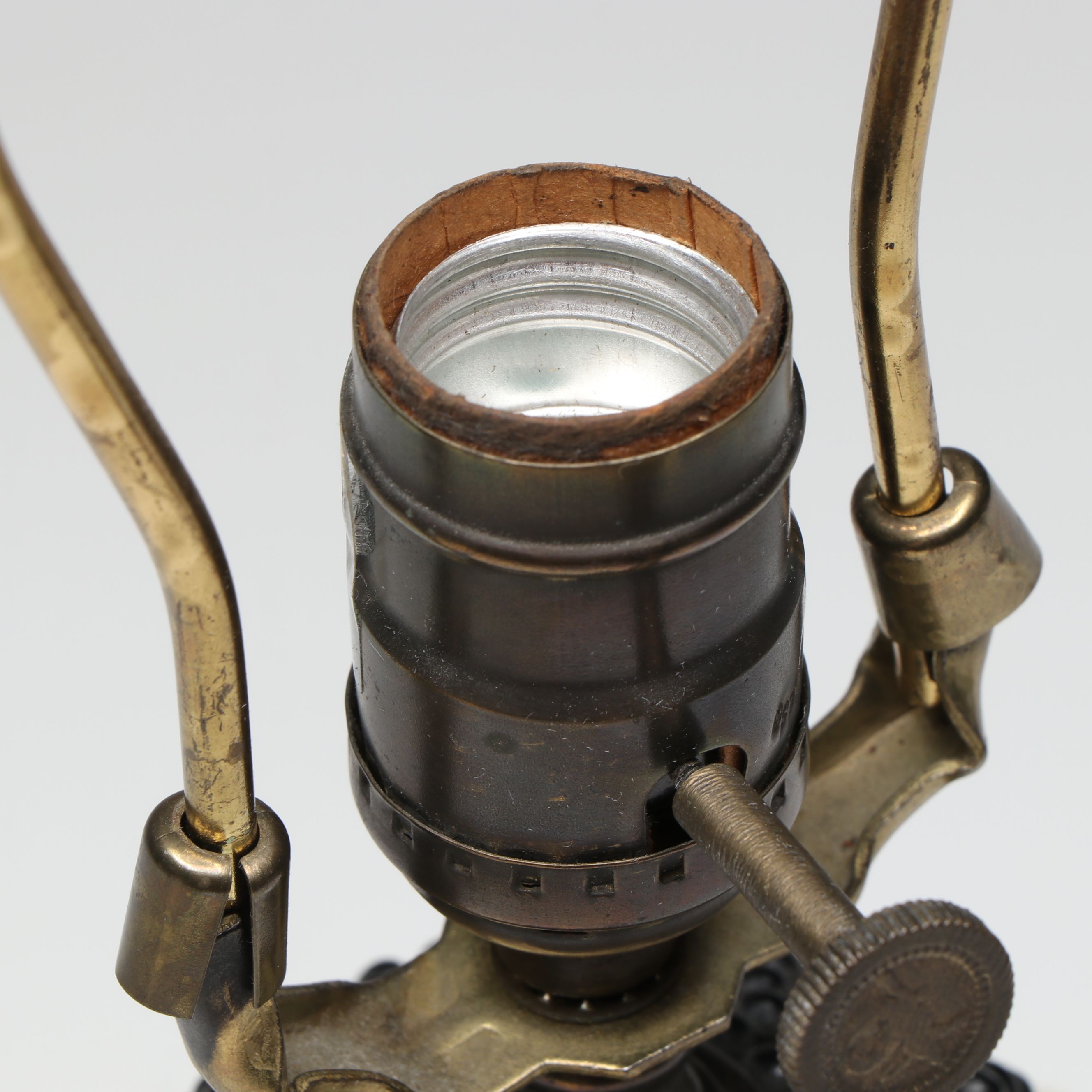 Bronze Finish Elephant Table Lamp