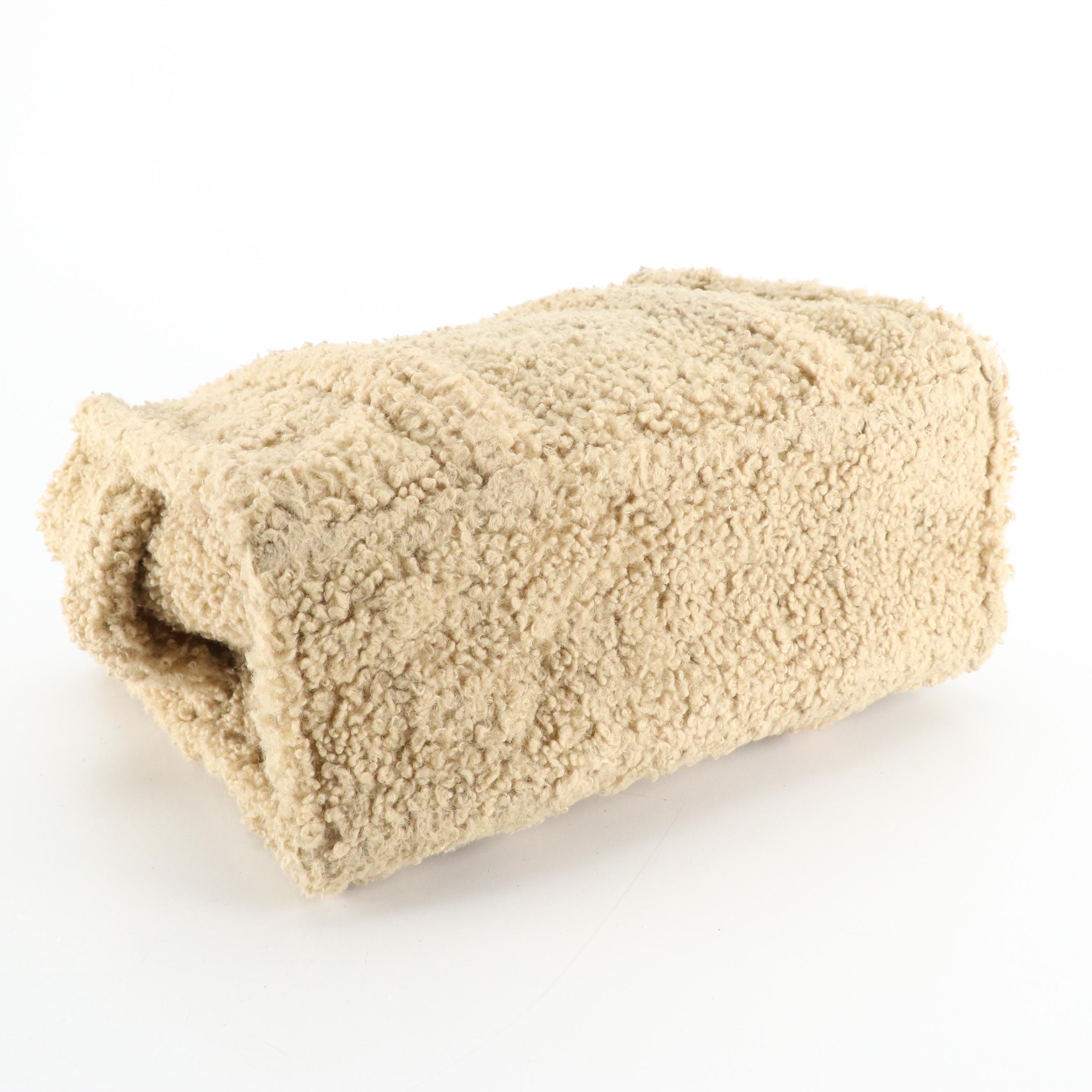 Marc Jacobs "The Teddy" Two-Way Tote Bag with Black Leather Trim