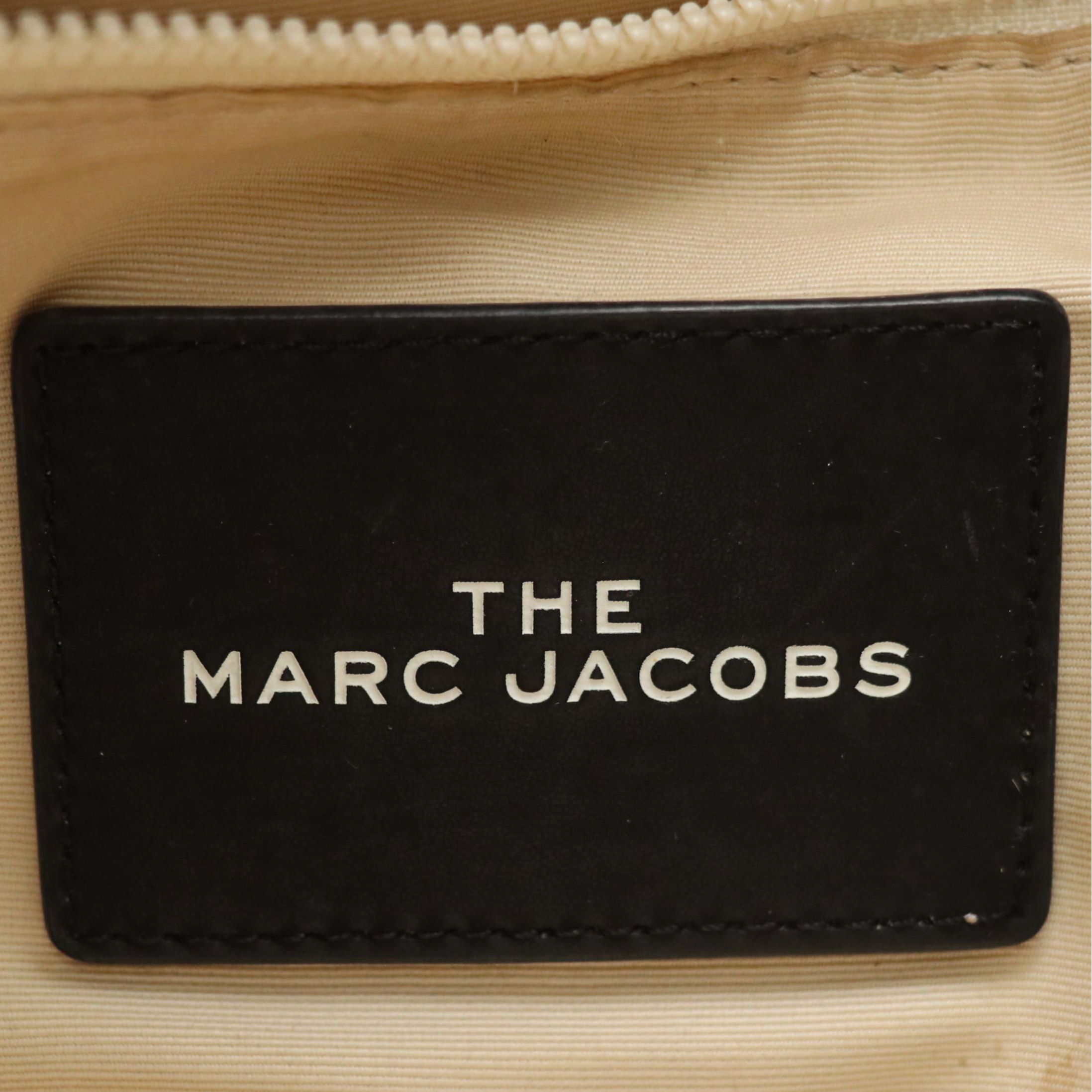 Marc Jacobs "The Teddy" Two-Way Tote Bag with Black Leather Trim
