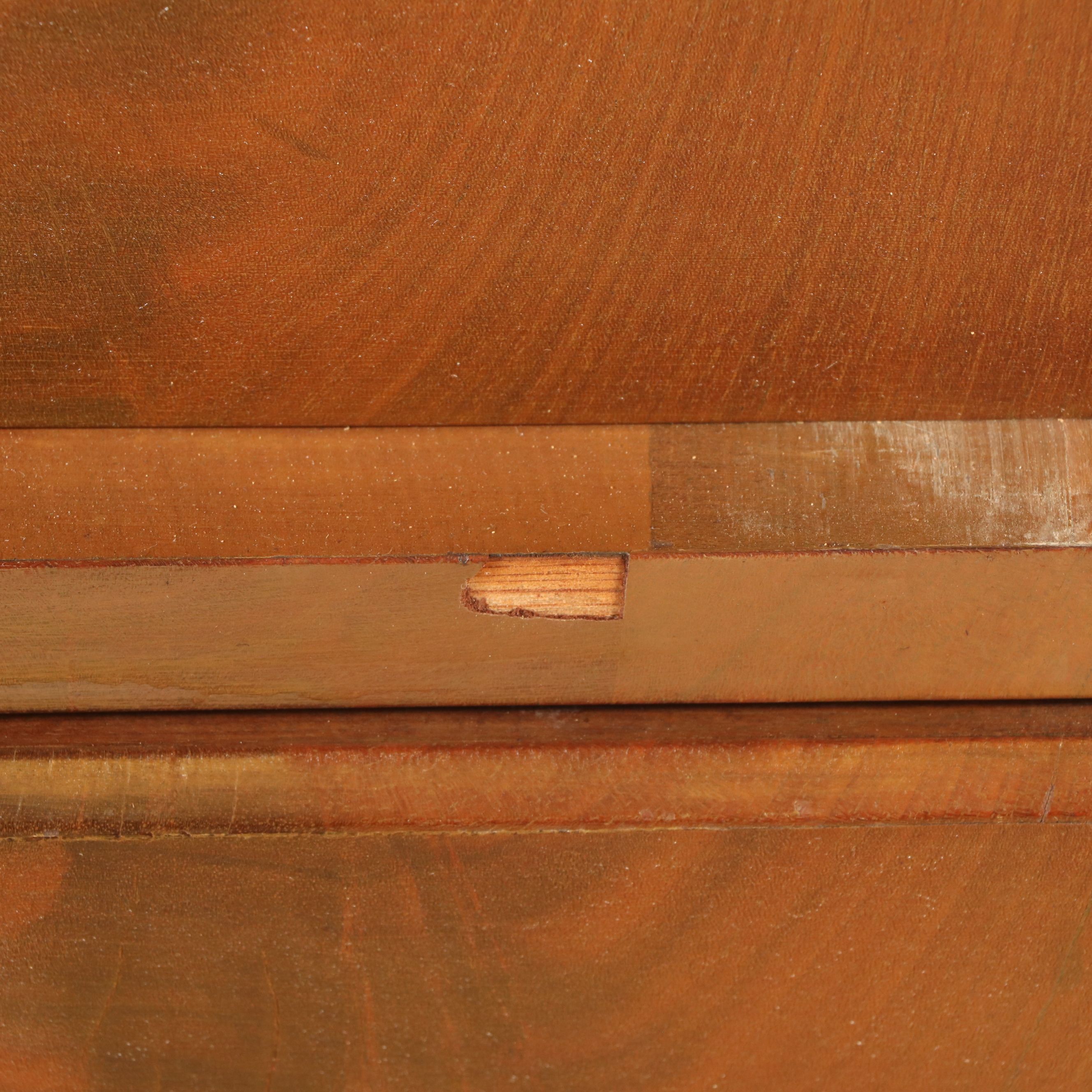 Biedermeier Walnut Four-Drawer Chest