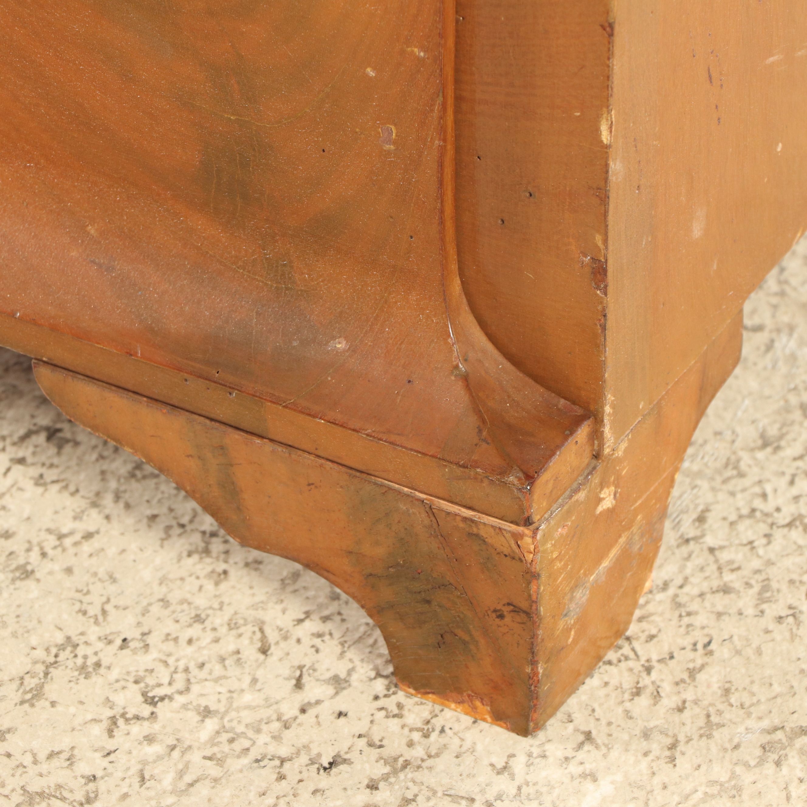 Biedermeier Walnut Four-Drawer Chest