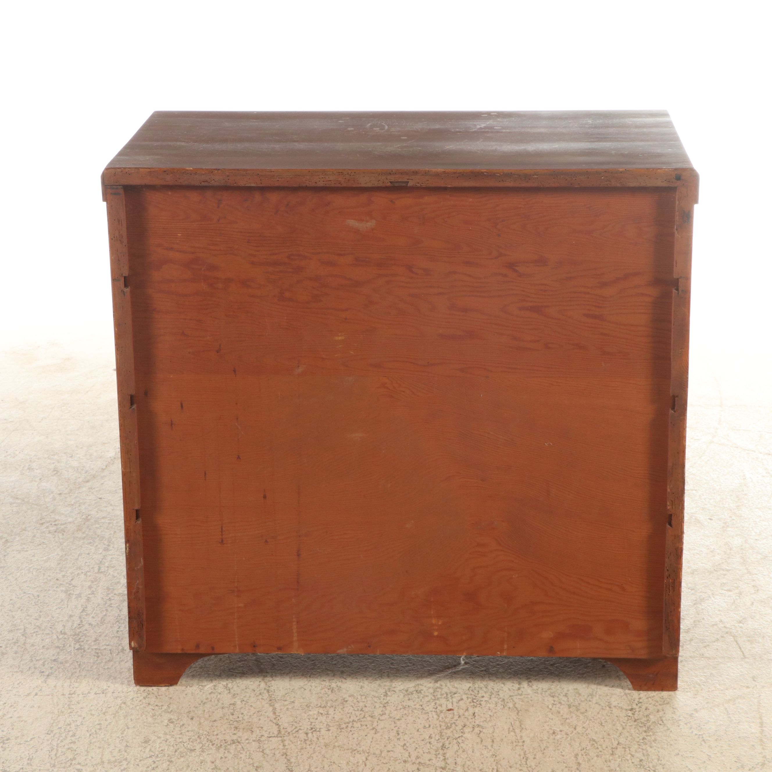 Biedermeier Walnut Four-Drawer Chest