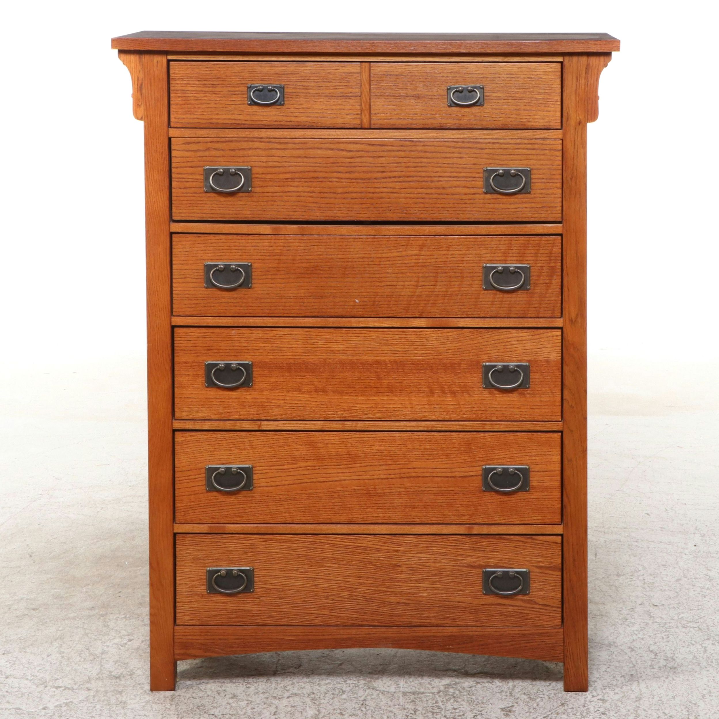Mission Style Oak Chest of Drawers
