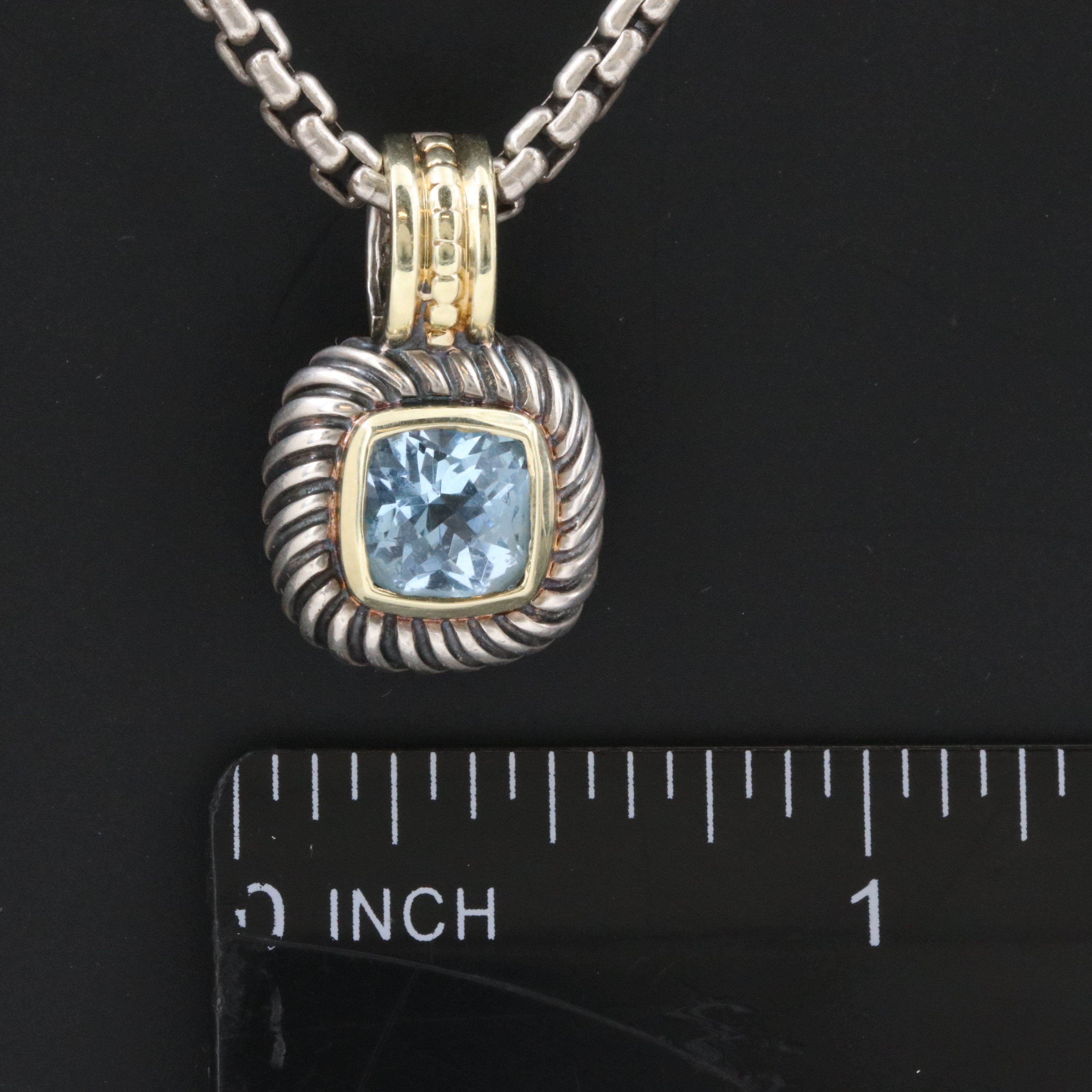 David Yurman Albion Enhancer Pendant Necklace with 14K Accents